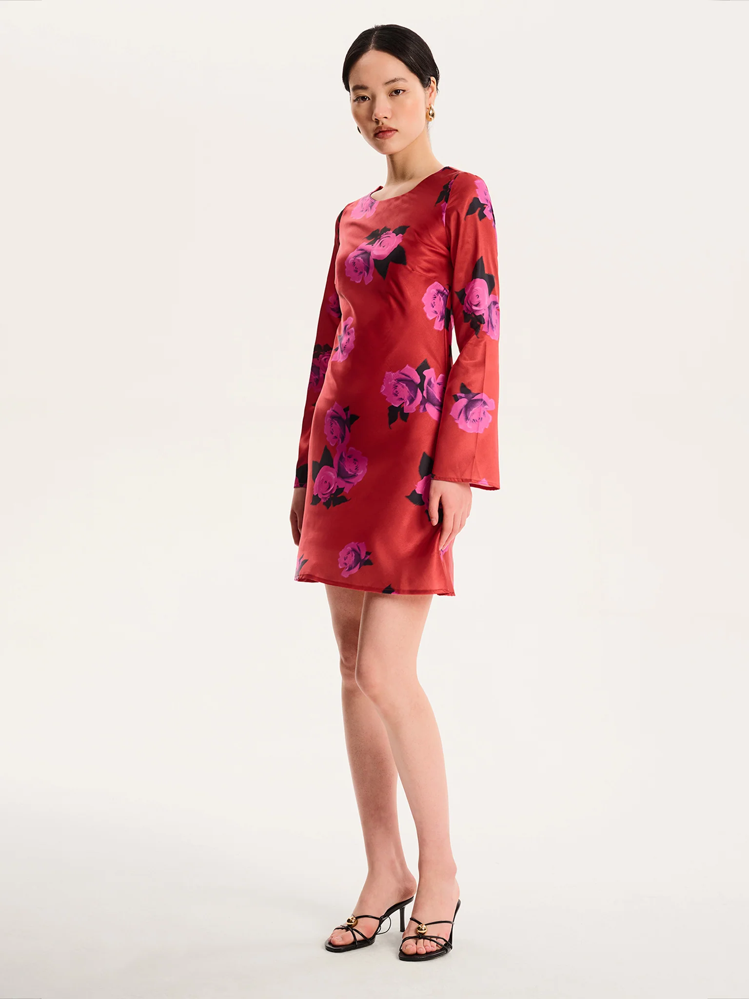 Roberta Dress in Red Floral - Image 2