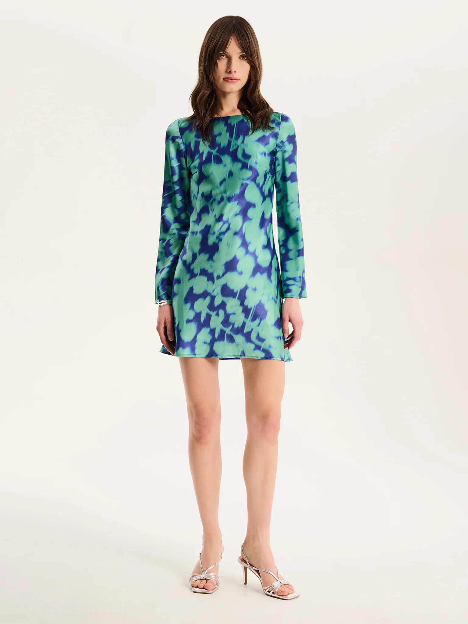 Roberta Dress in Green Floral - Image 2