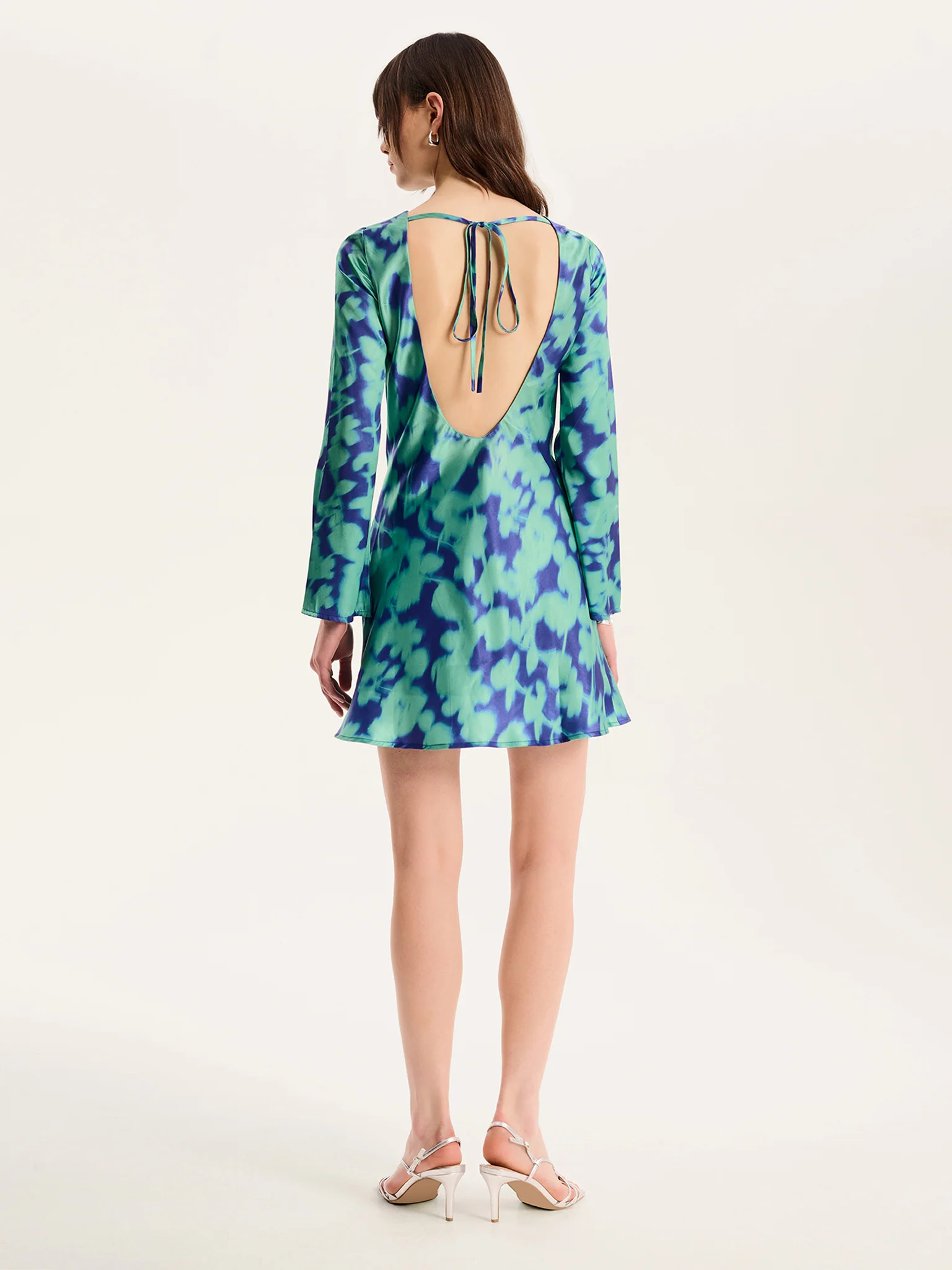 Roberta Dress in Green Floral - Image 3