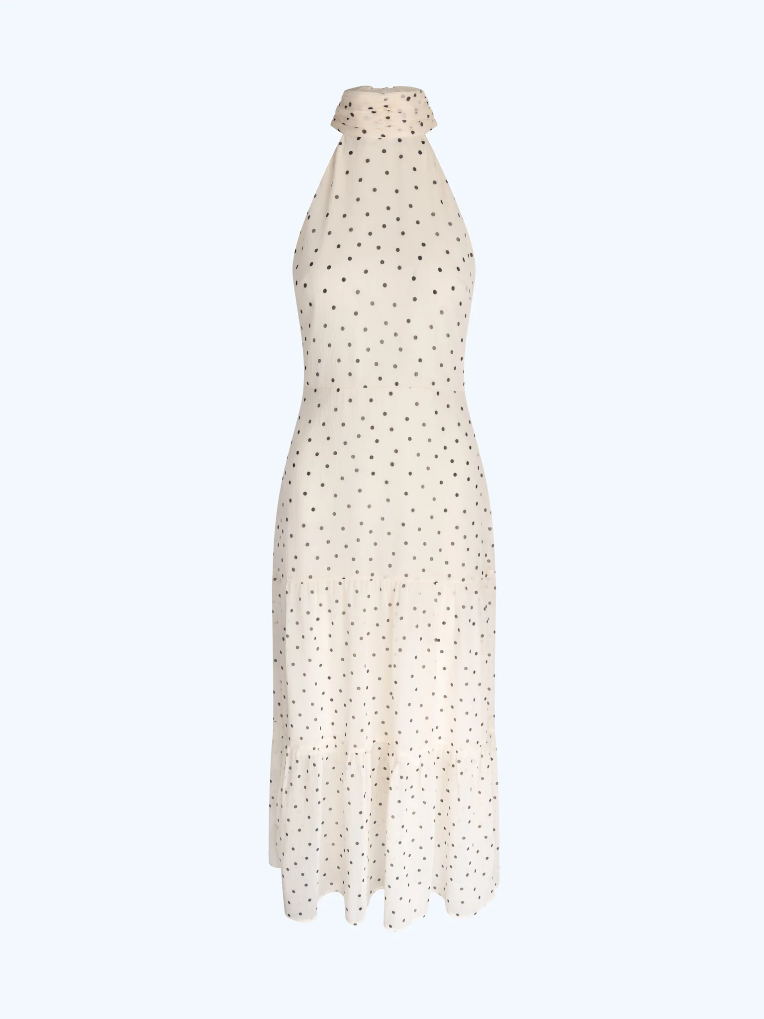 Romeo Dress in White Polka Dot - Image 6