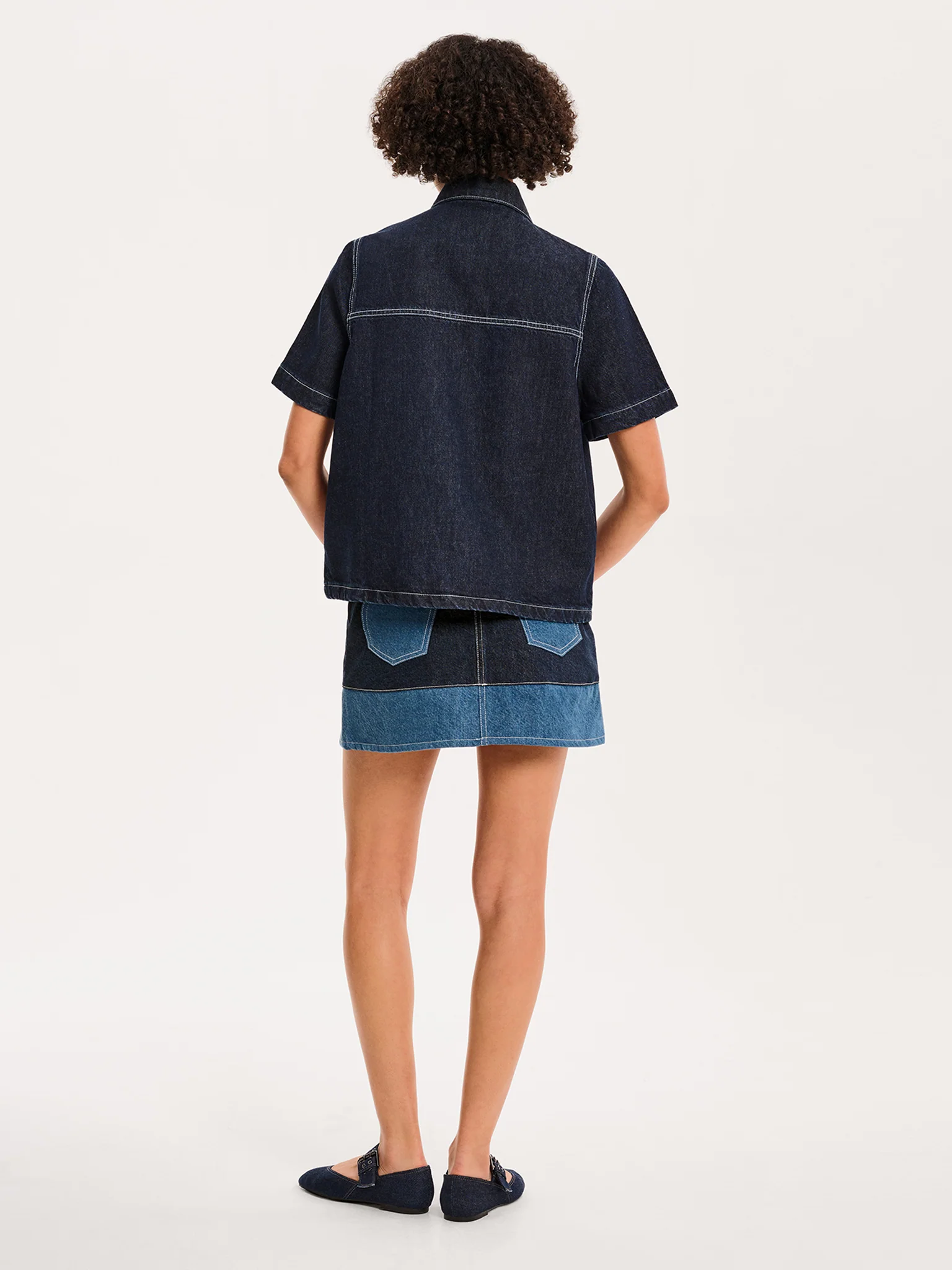 Ronnie Shirt in Dark Wash - Image 4