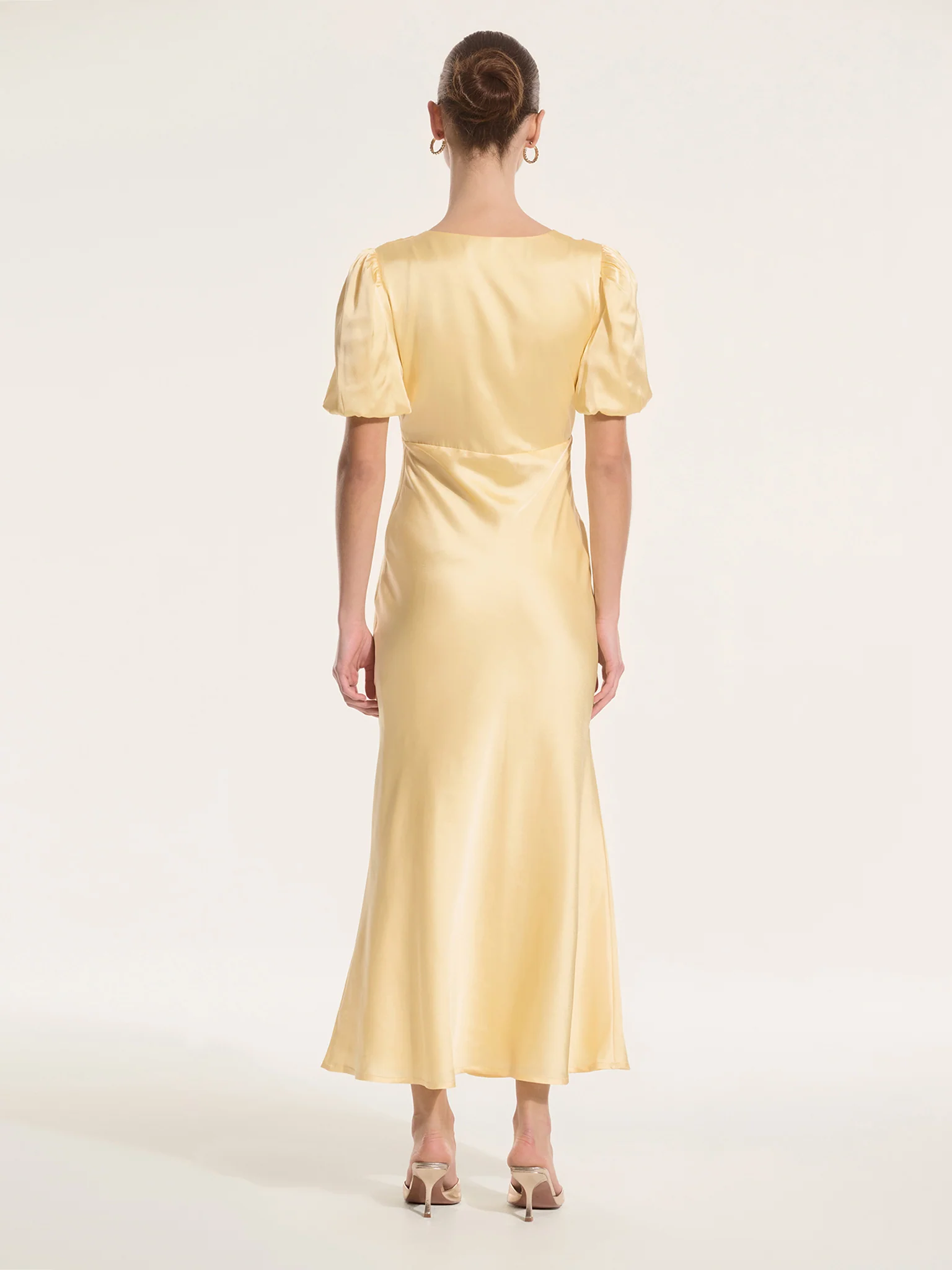Rosie Dress in Vintage Yellow - Image 3
