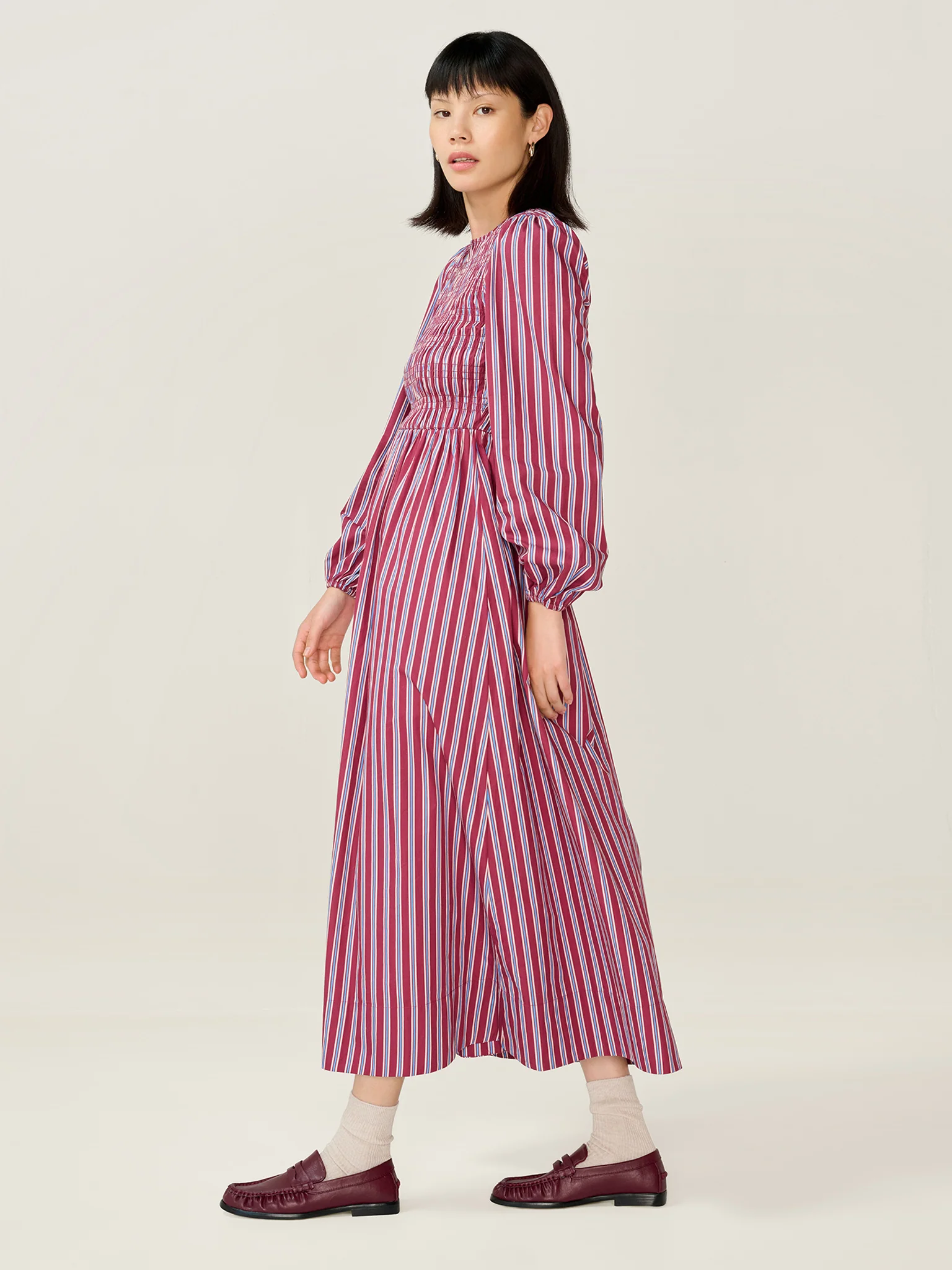 Saint Dress in Blue Stripe - Image 2