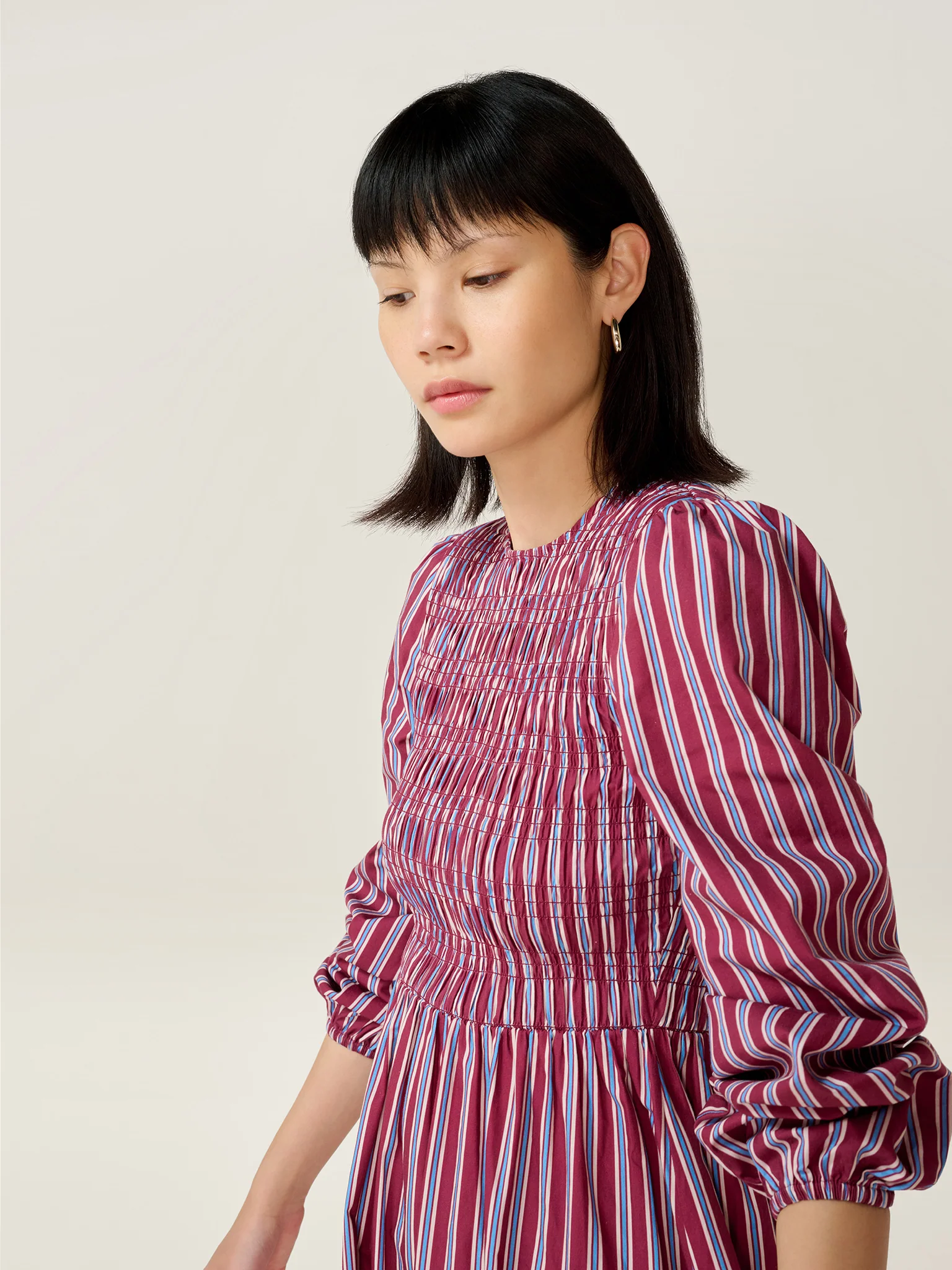 Saint Dress in Blue Stripe - Image 4