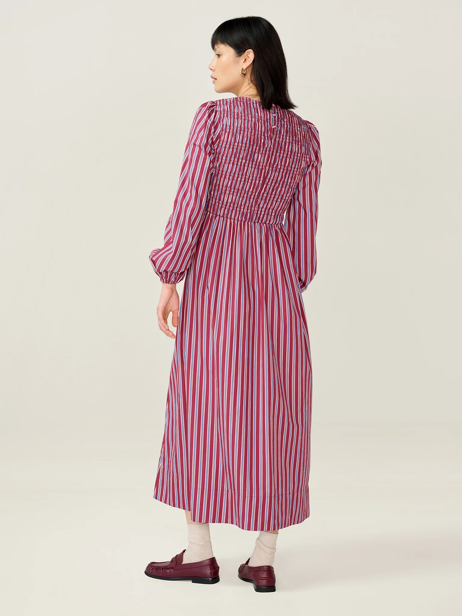 Saint Dress in Blue Stripe - Image 5