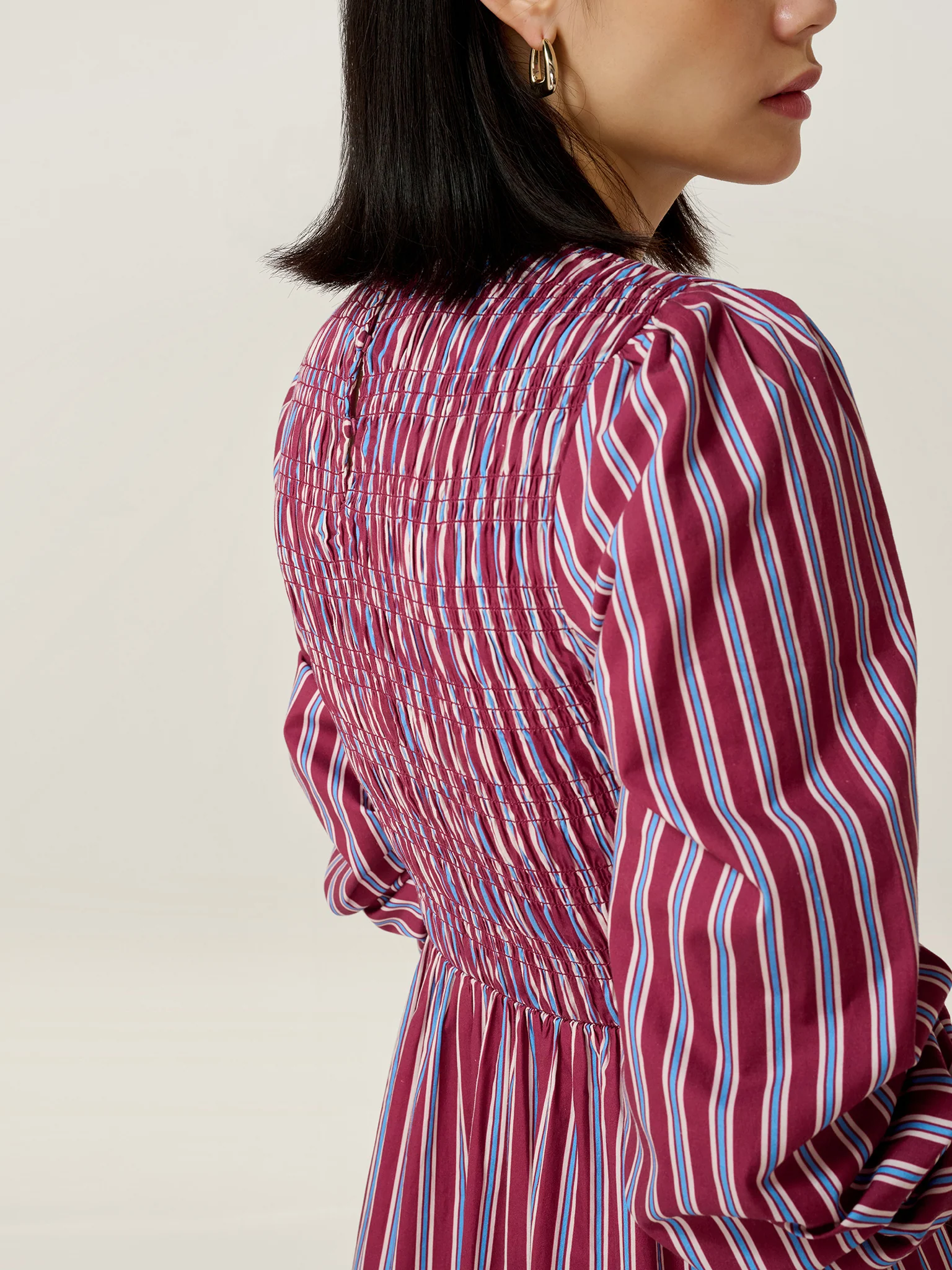 Saint Dress in Blue Stripe - Image 6