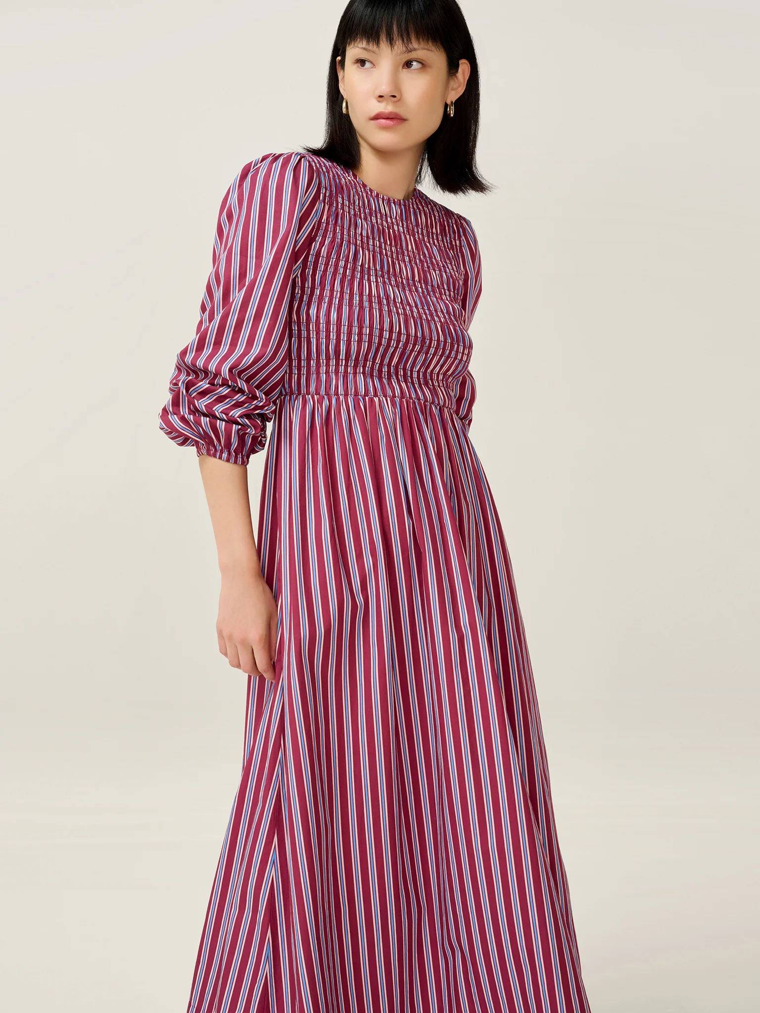 Saint Dress in Blue Stripe - Image 8