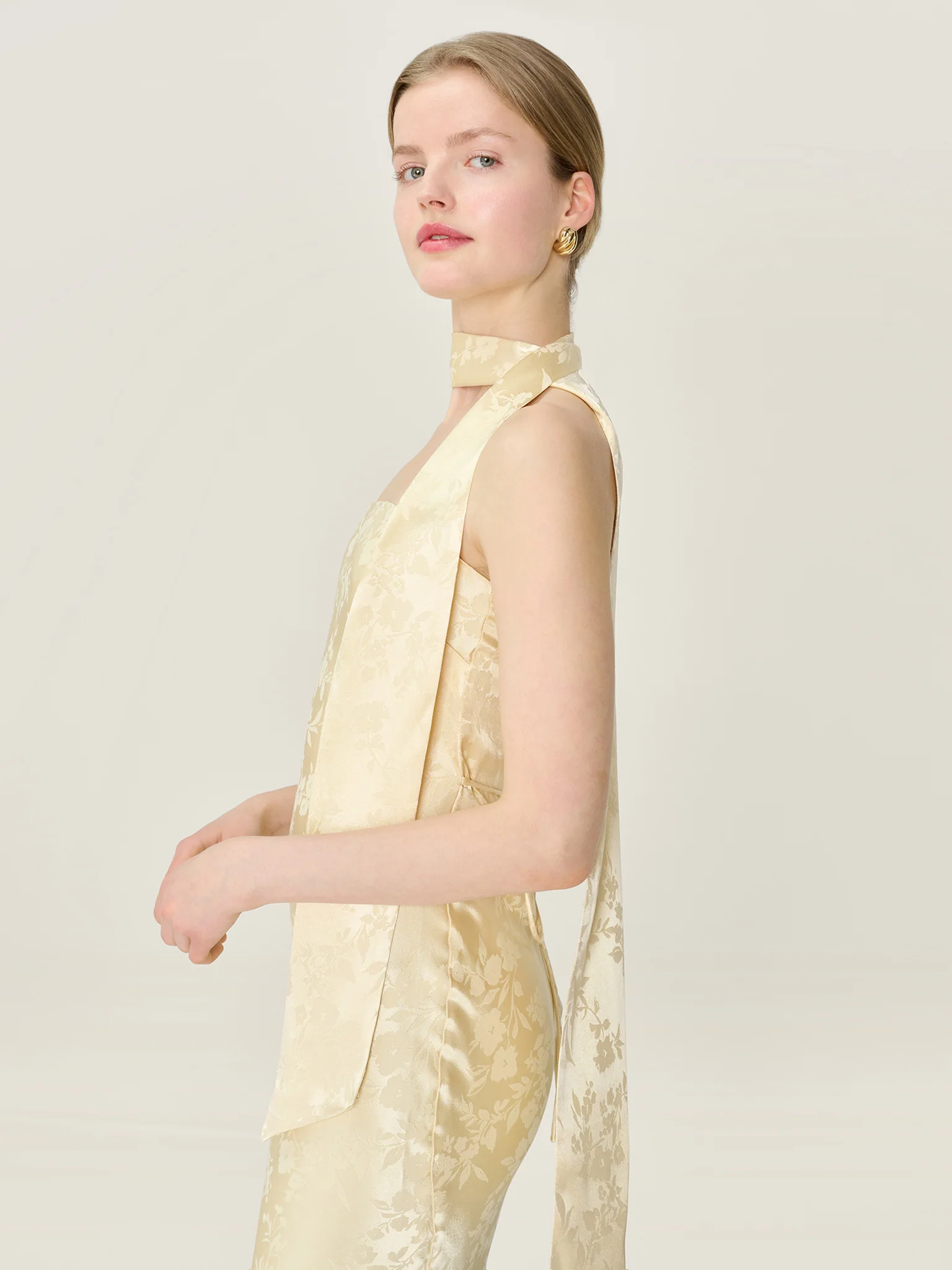 Scarlett Scarf in Double Cream - Image 3