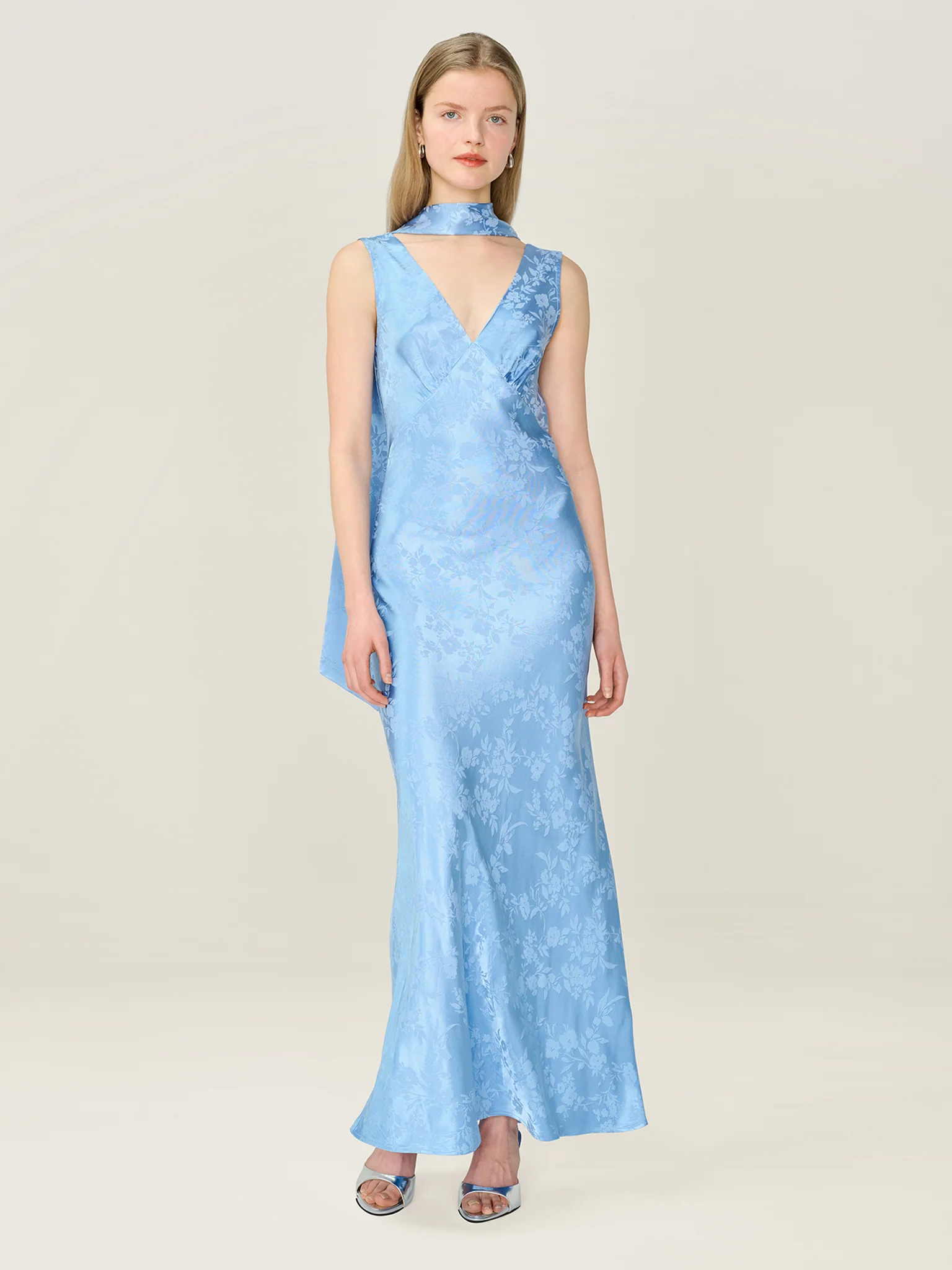 Scarlett Scarf in Vista Blue - Image 7