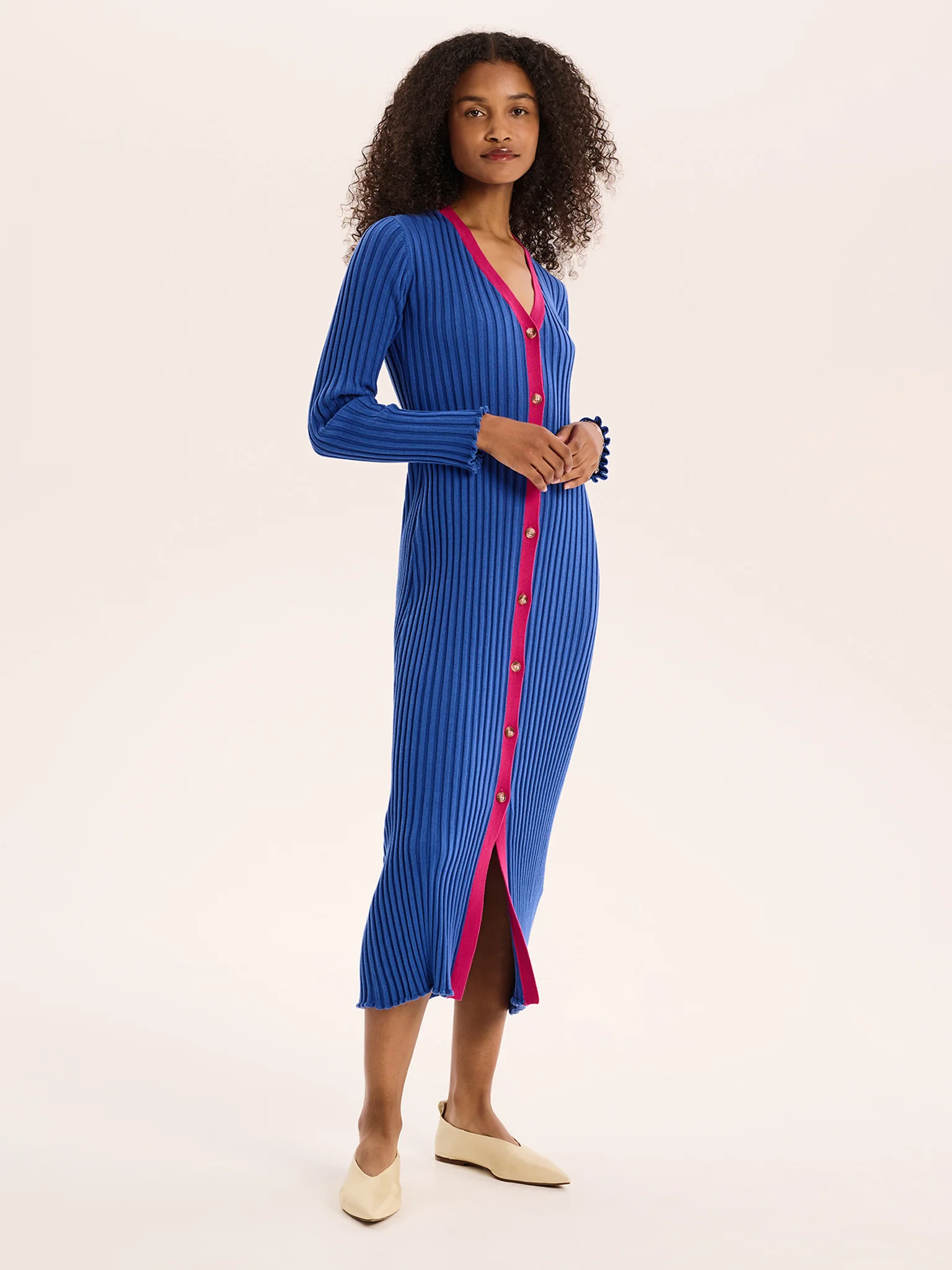 Selma Colour Block Dress in Cobalt - Image 2