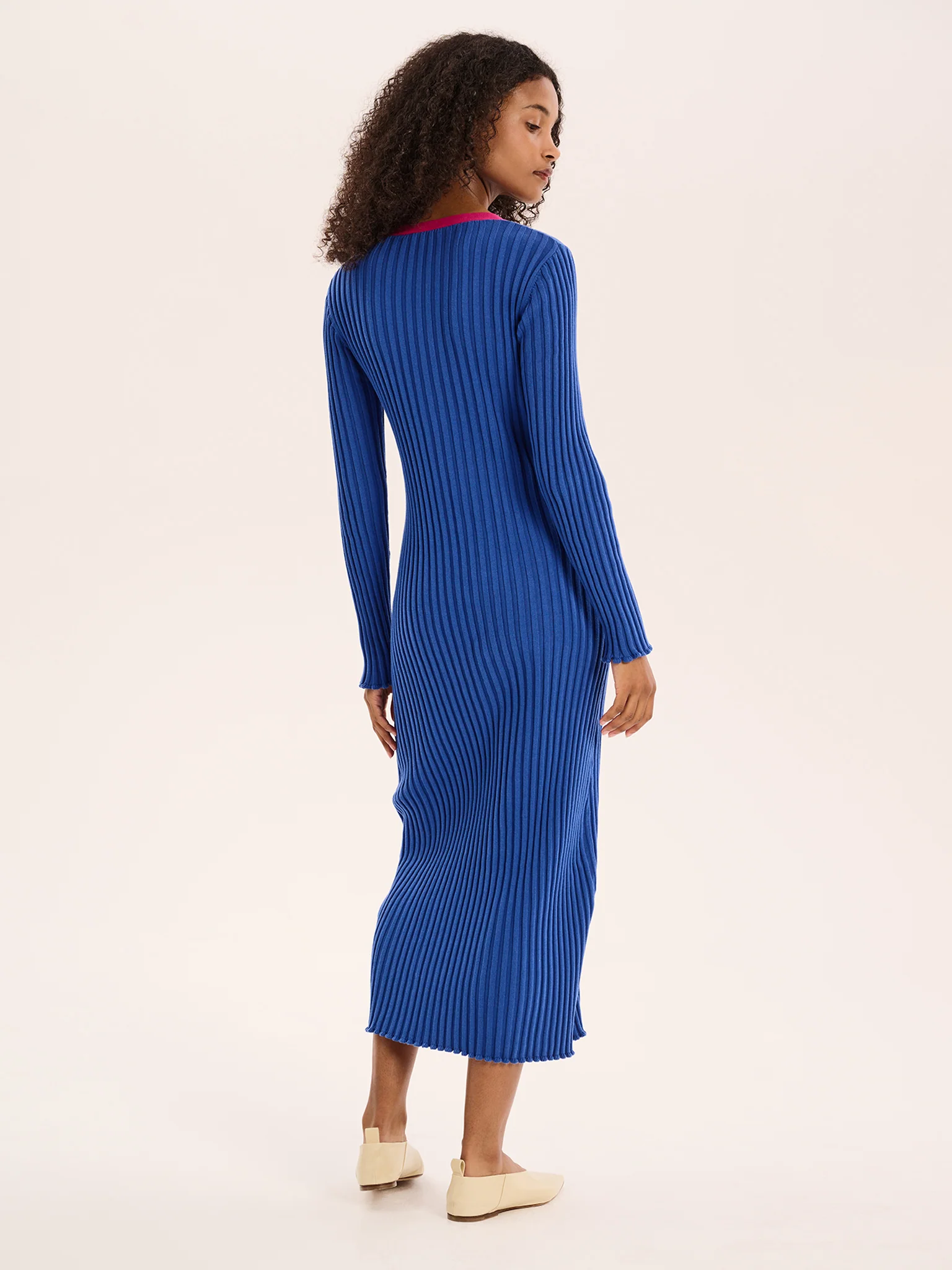 Selma Colour Block Dress in Cobalt - Image 3