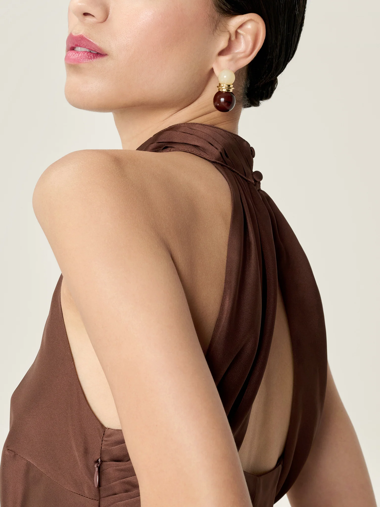 Seychelles Dress in Chocolate - Image 2