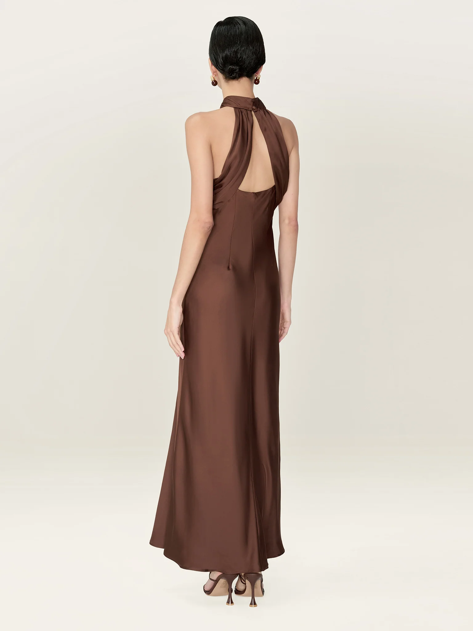 Seychelles Dress in Chocolate - Image 4