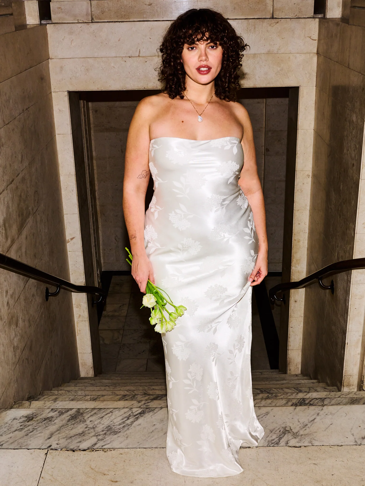 Sicily Dress in Ivory - Image 4