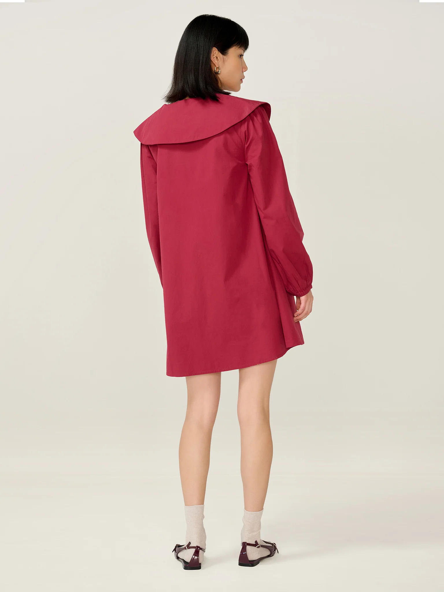 Sloane Dress in Merlot - Image 4