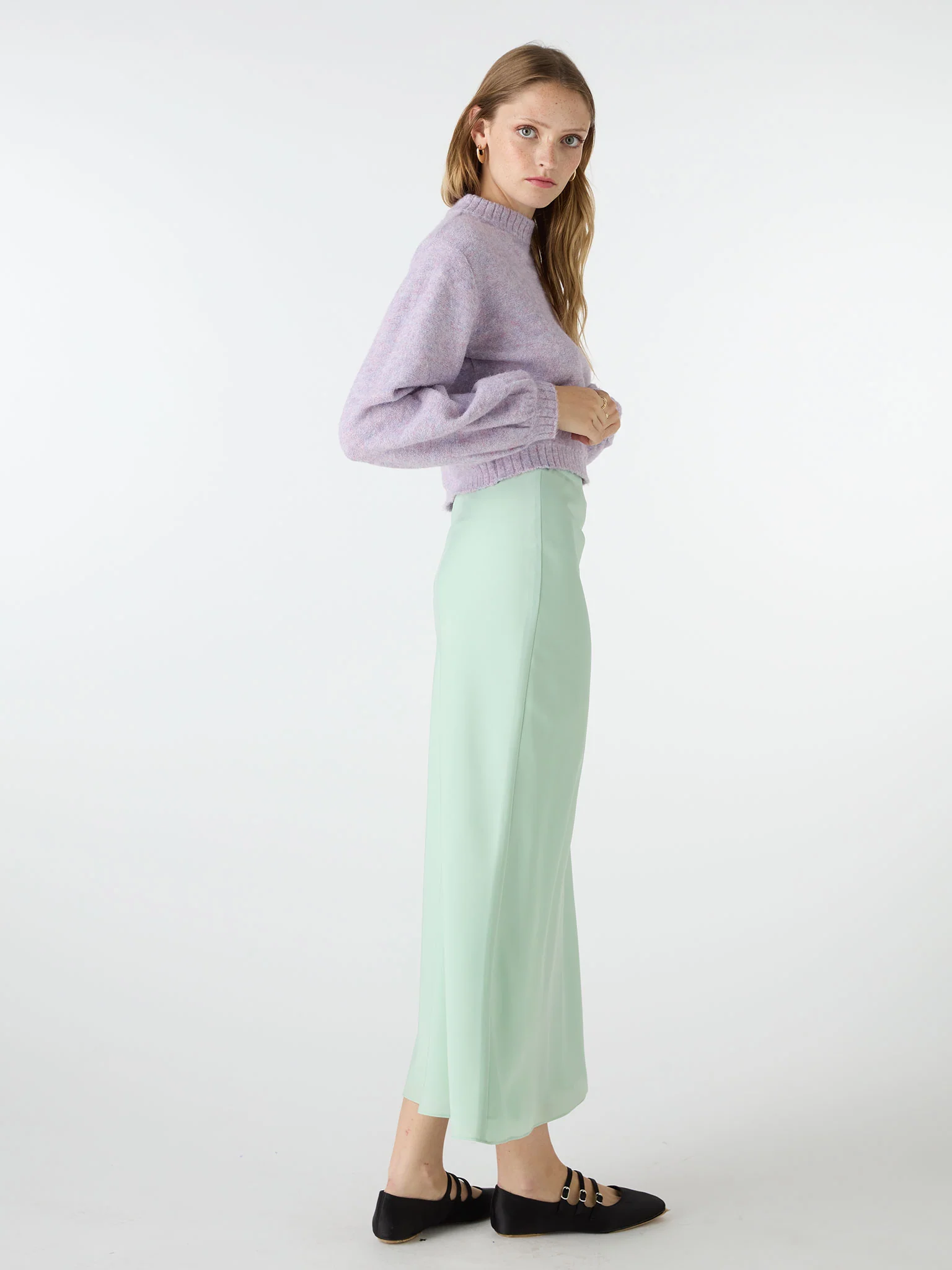 Stella Skirt in Mint Green - Image 2