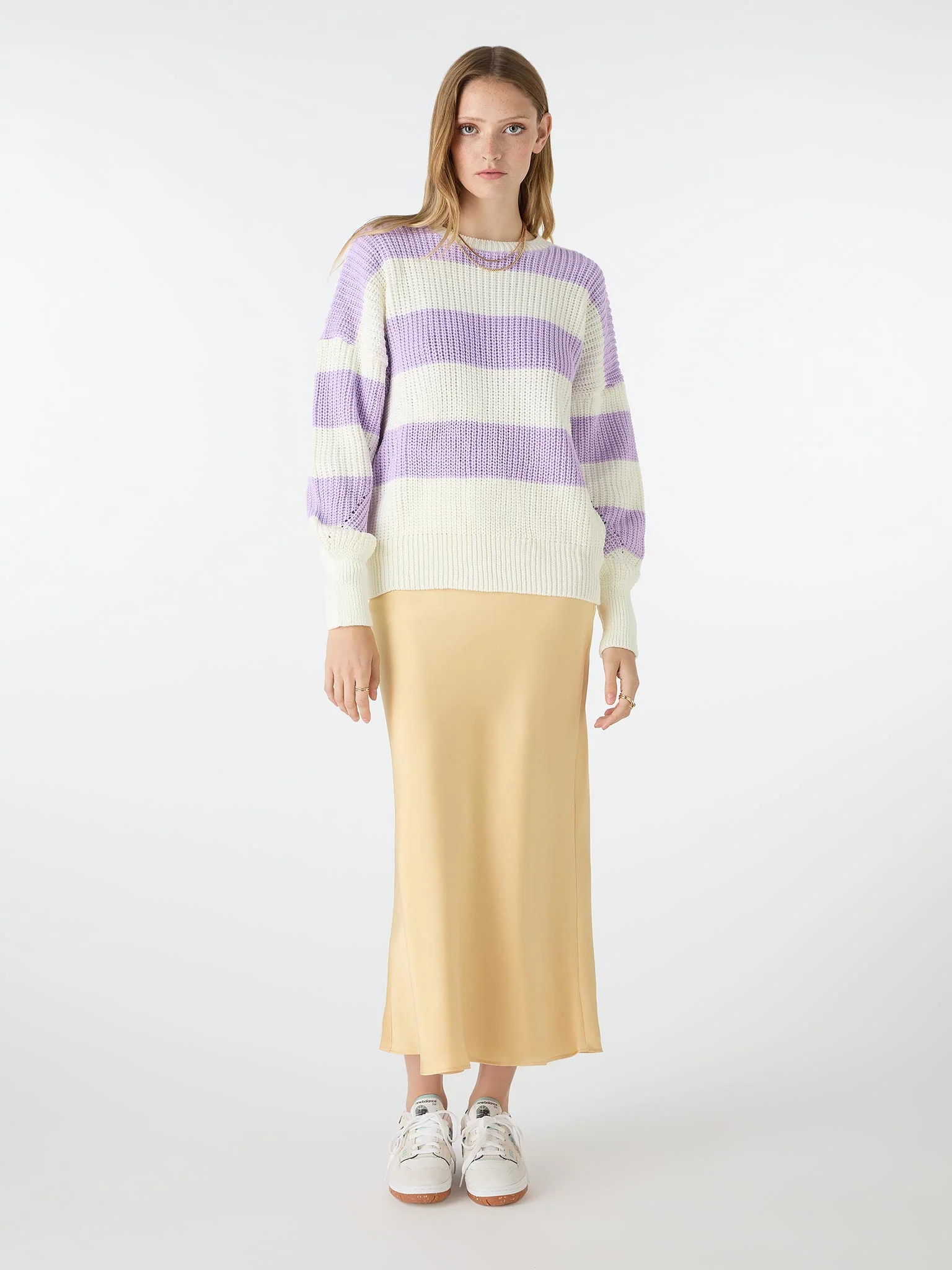 Susie Stripe Jumper in Lilac - Image 2