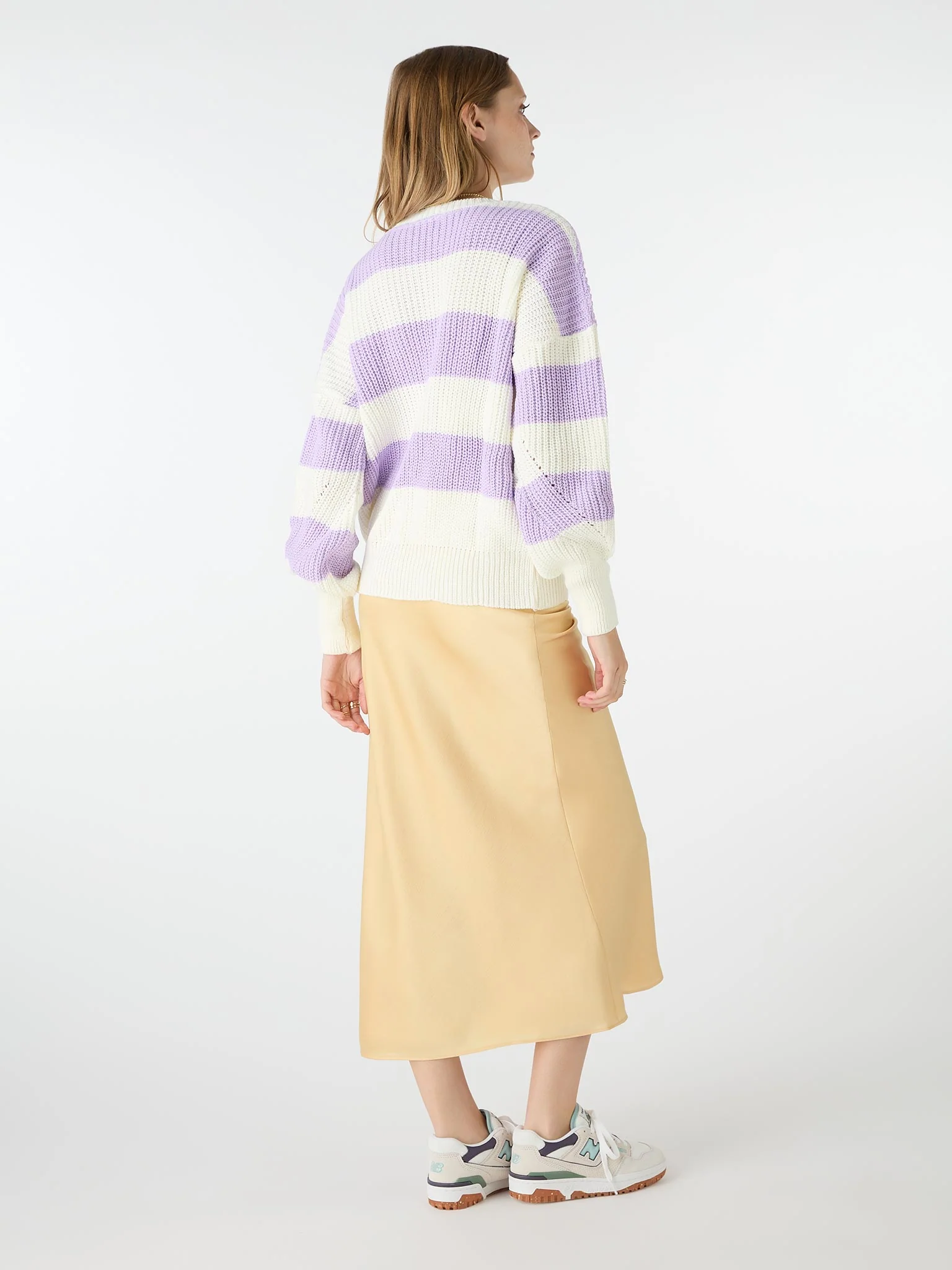 Susie Stripe Jumper in Lilac - Image 4