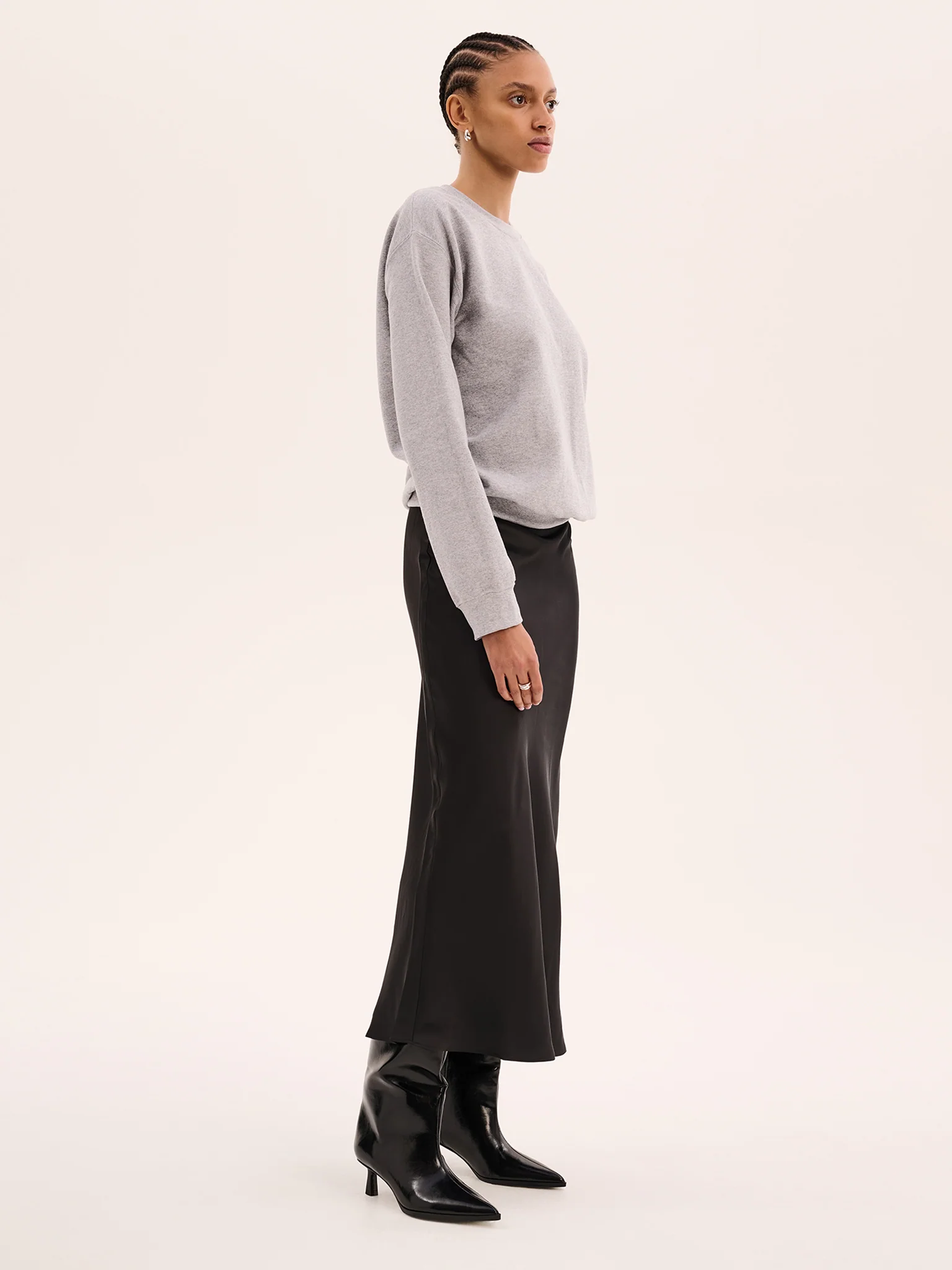 Billie Sweatshirt in Grey Marl - Image 2