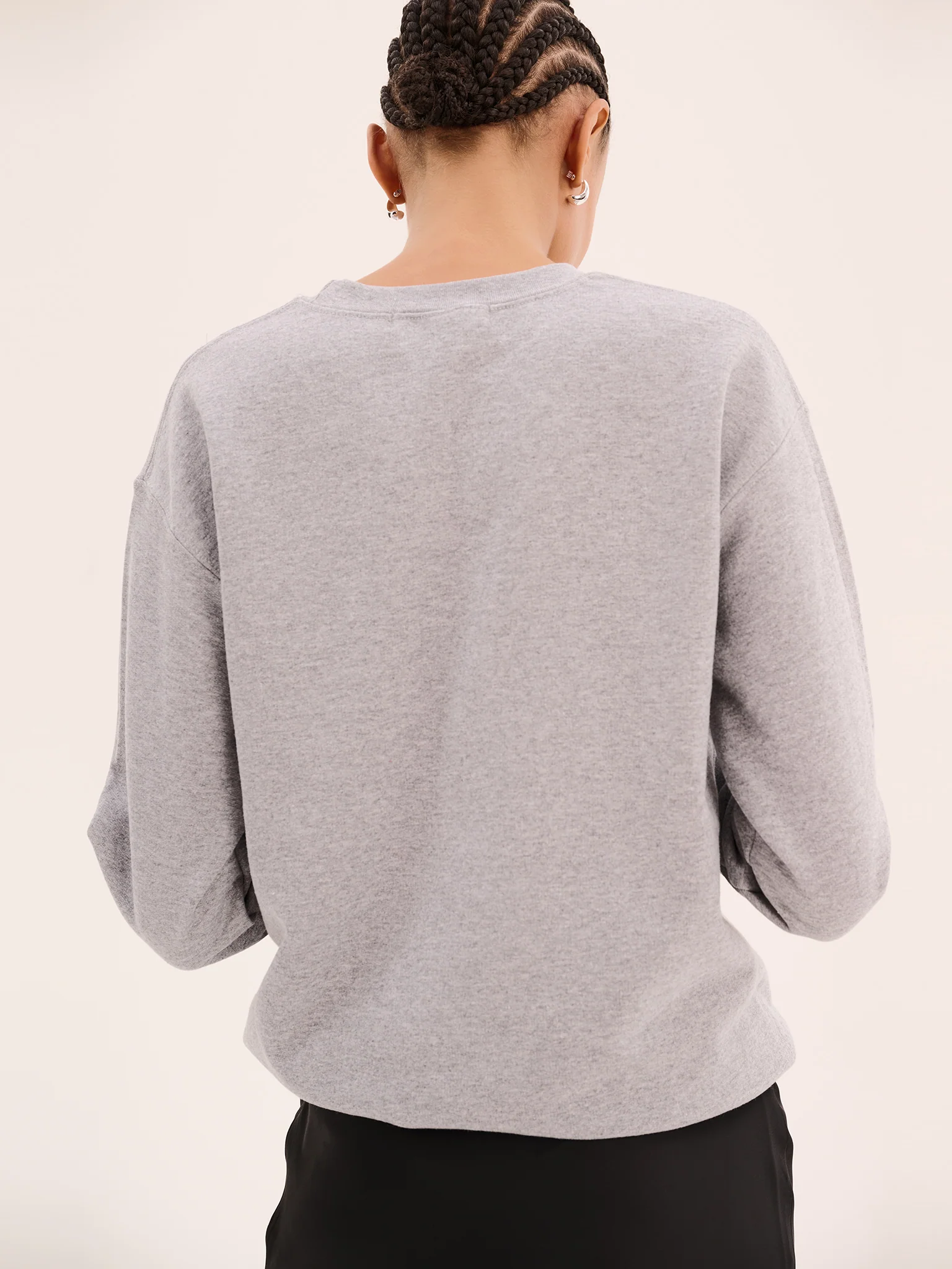 Billie Sweatshirt in Grey Marl - Image 3