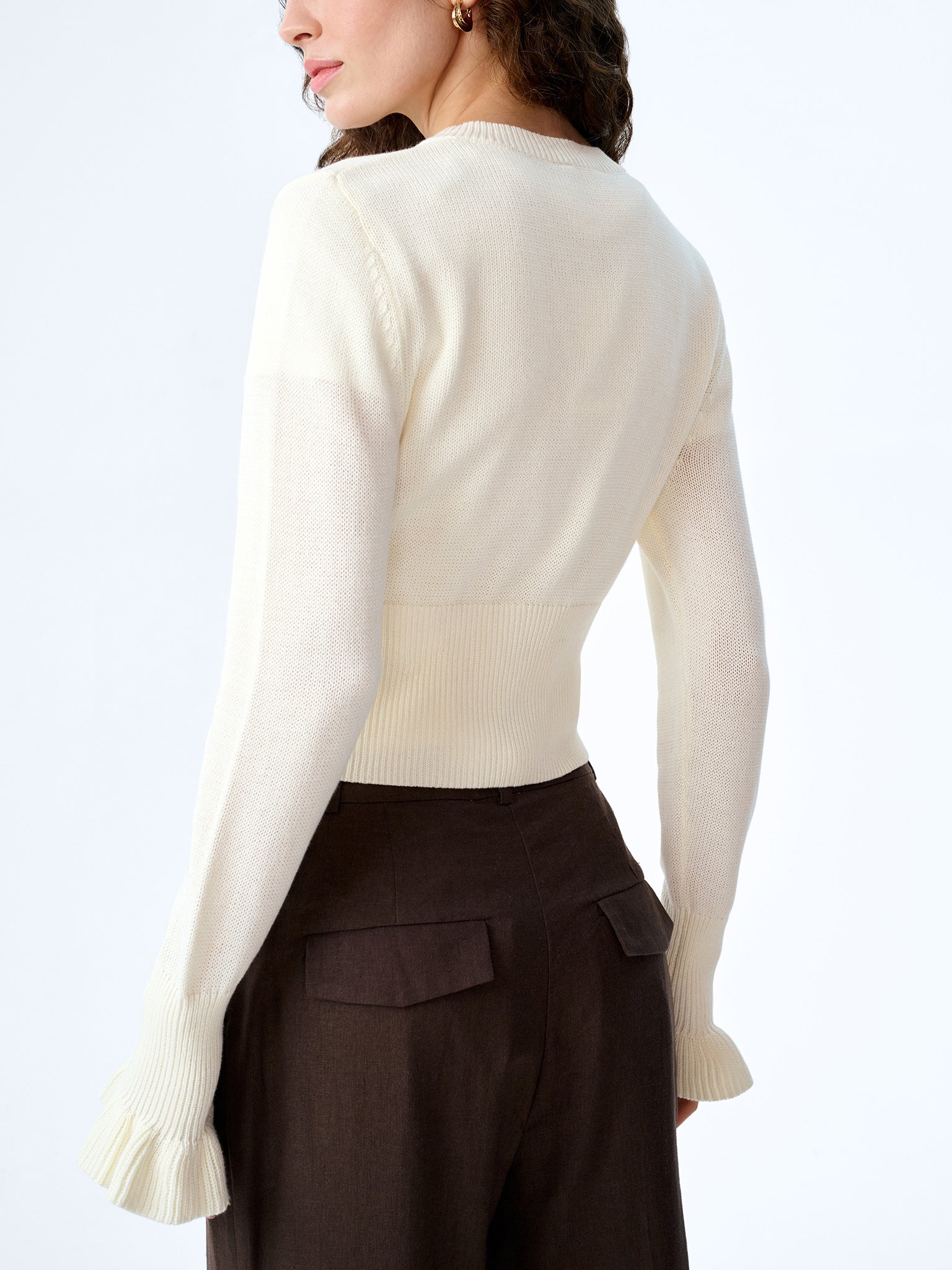 Sylvie Cardigan in White - Image 3