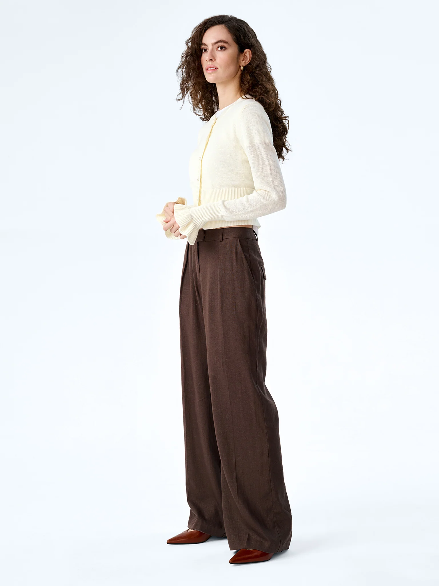 Sylvie Cardigan in White - Image 5