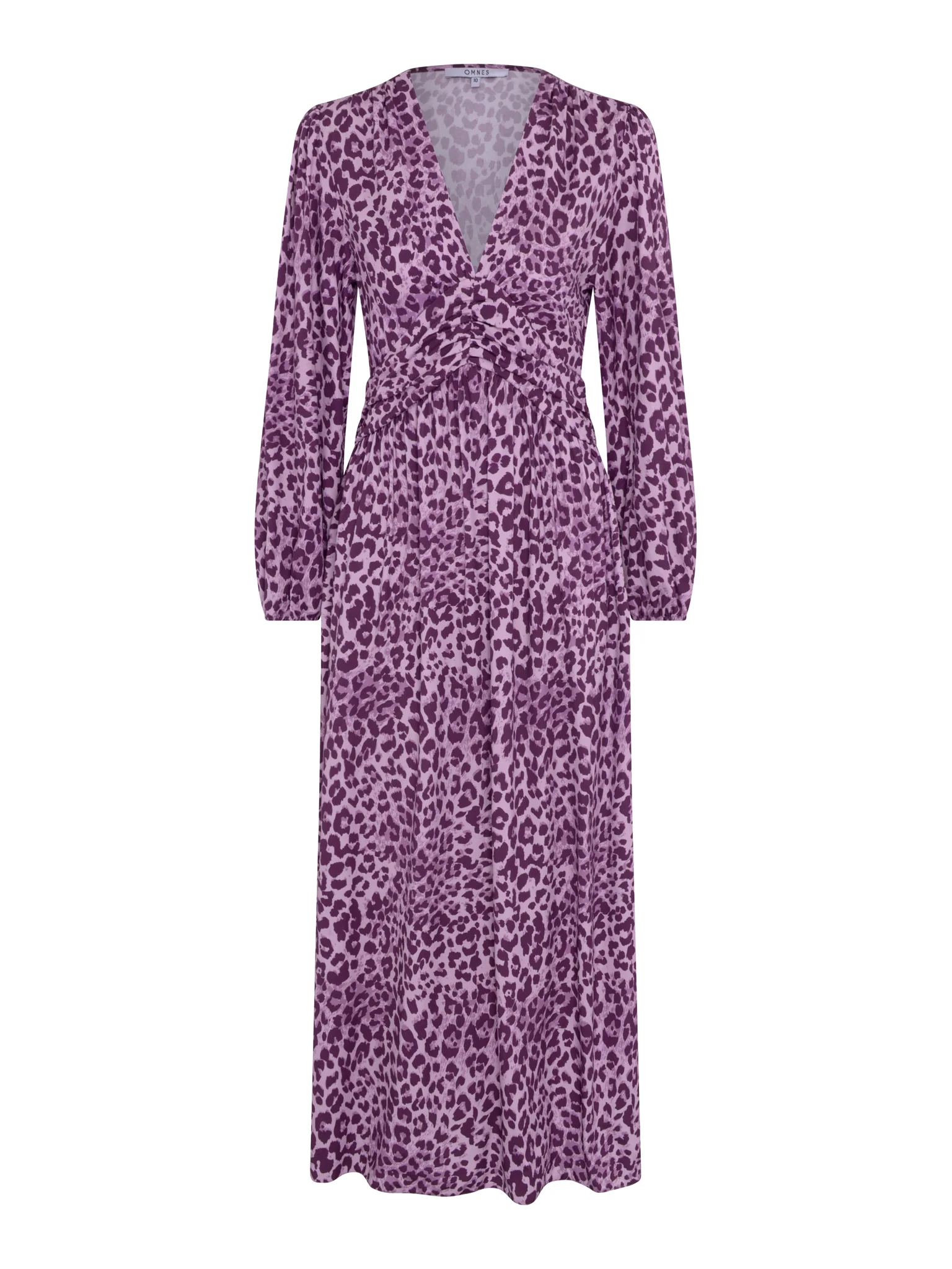 Talia Dress in Purple Cheetah Print - Image 5