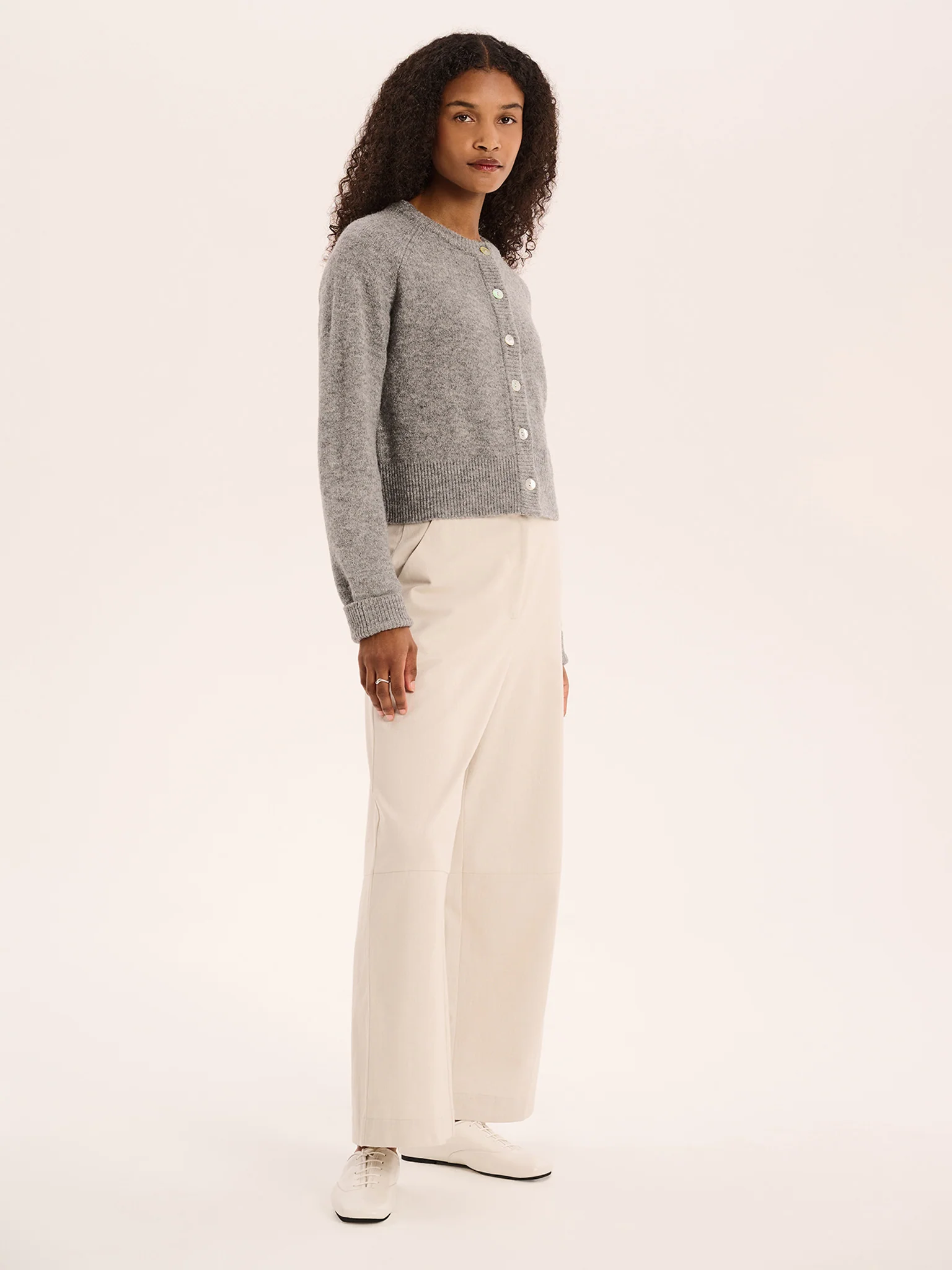 Tasmin Trouser in Ecru - Image 2