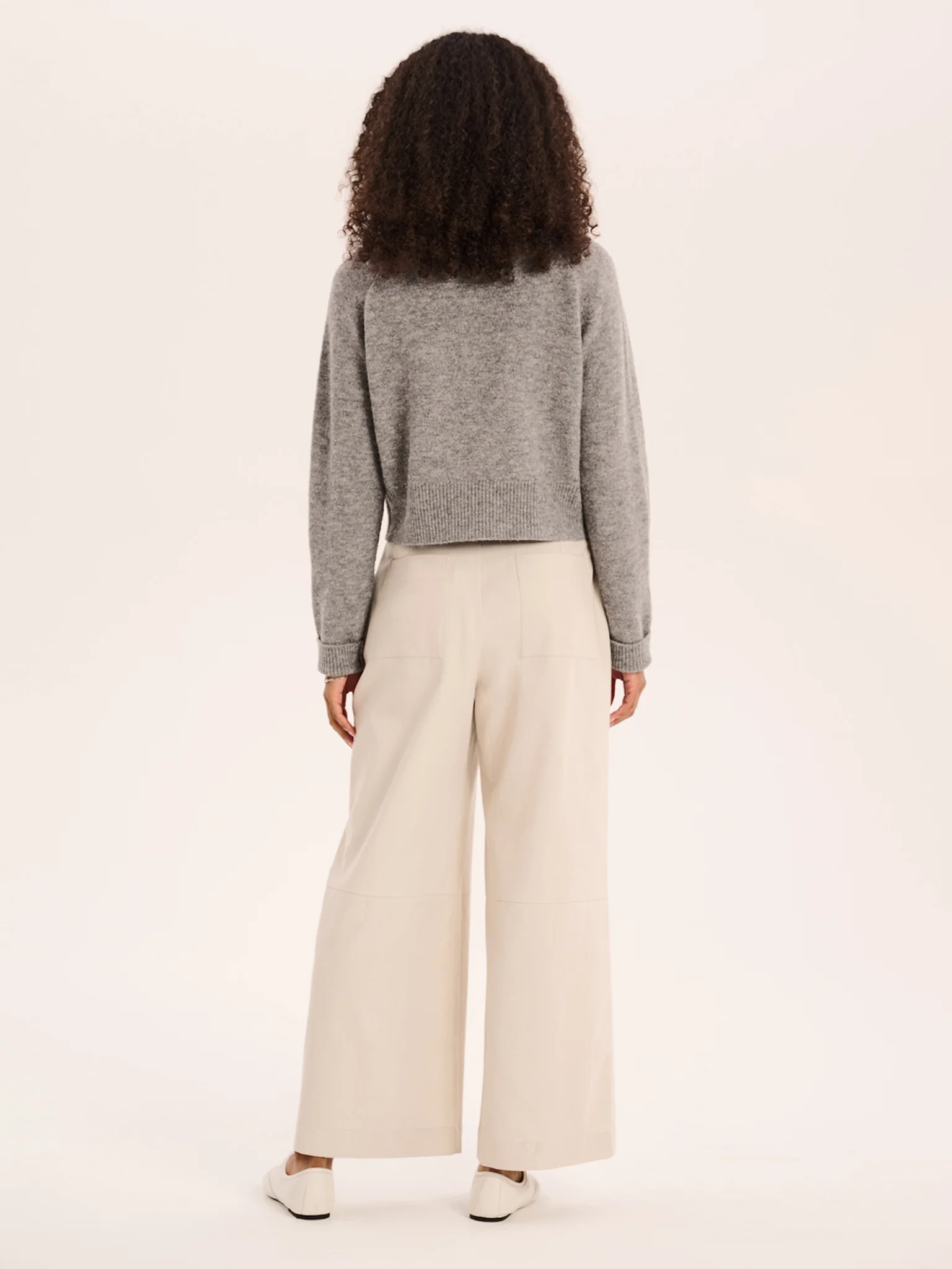 Tasmin Trouser in Ecru - Image 3