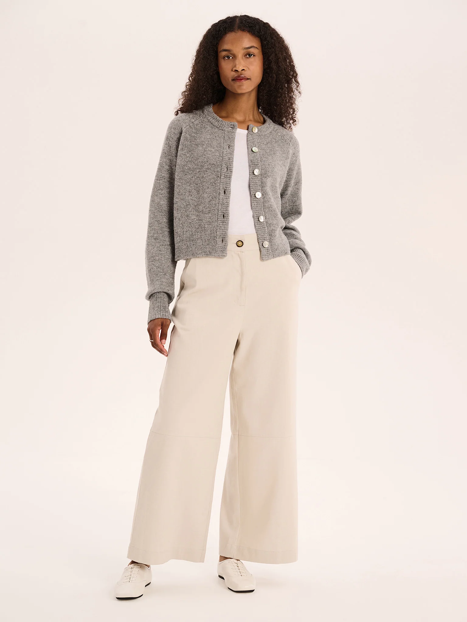 Tasmin Trouser in Ecru - Image 4