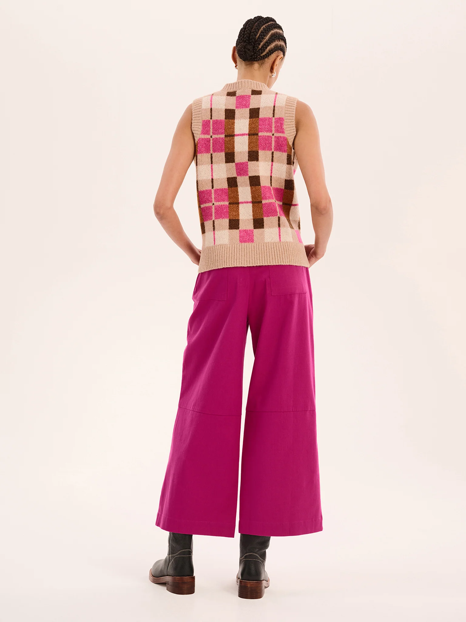 Tasmin Trouser in Magenta - Image 3