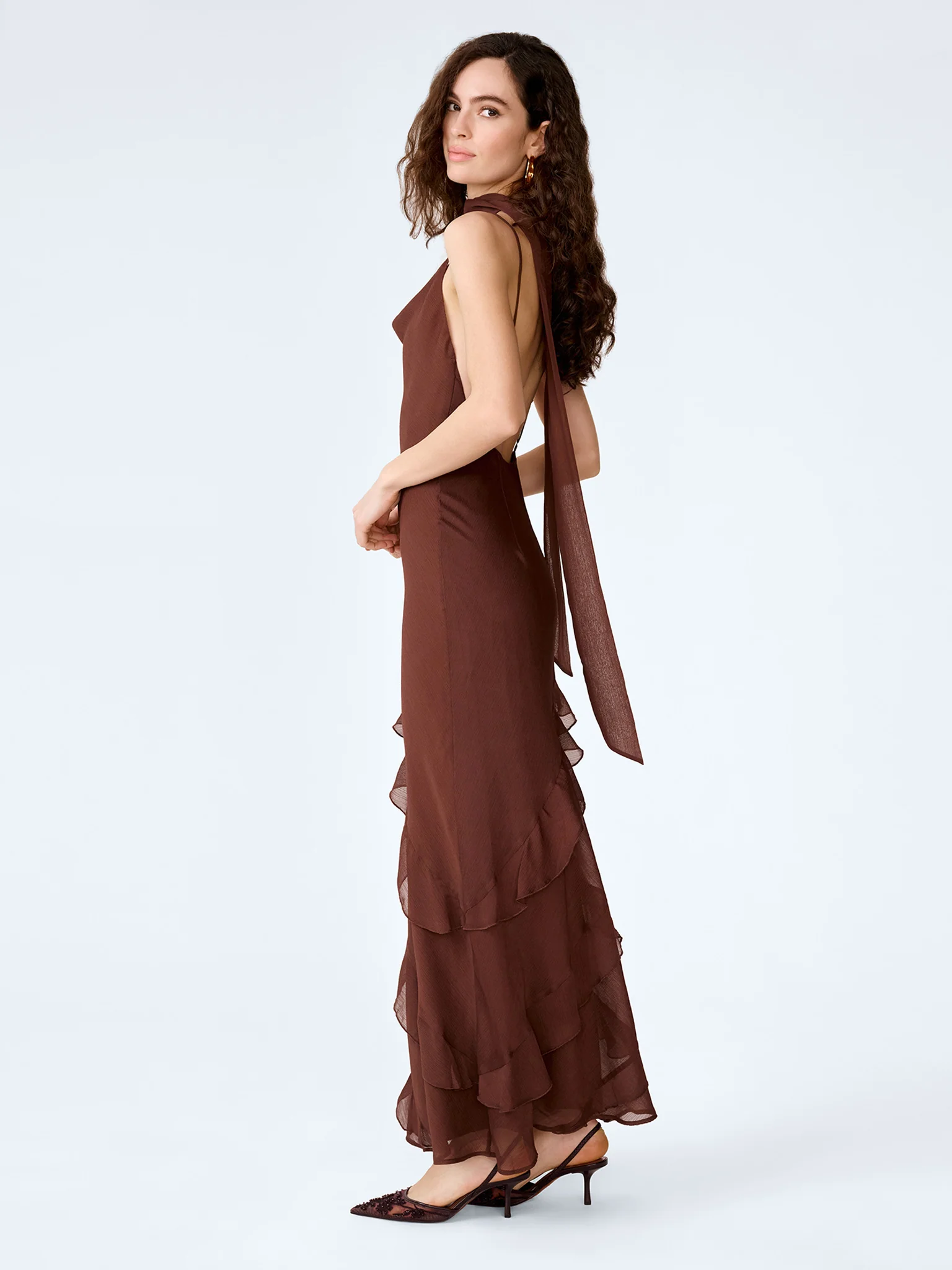 Taylor Dress in Chocolate - Image 2