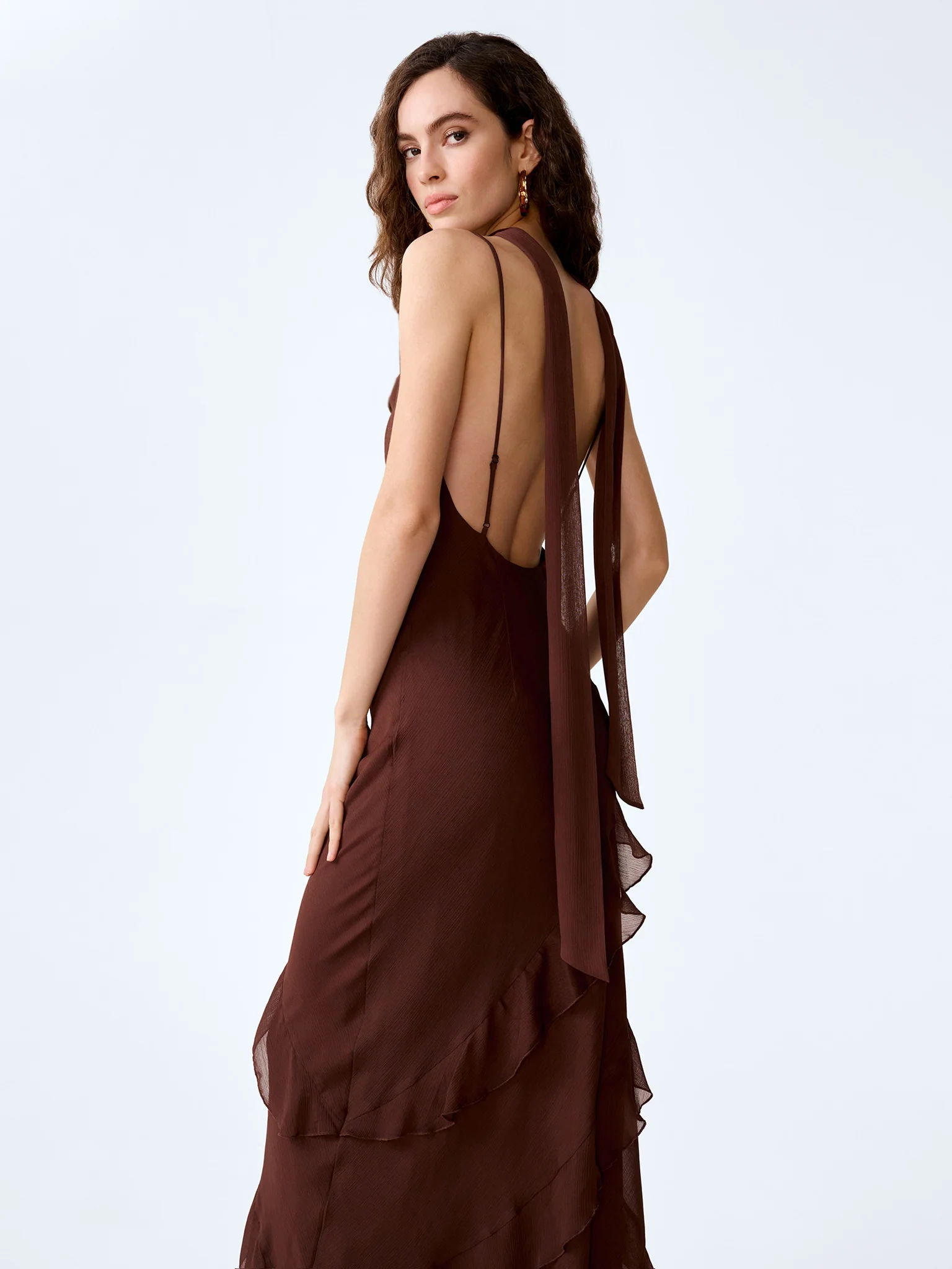 Taylor Dress in Chocolate - Image 3