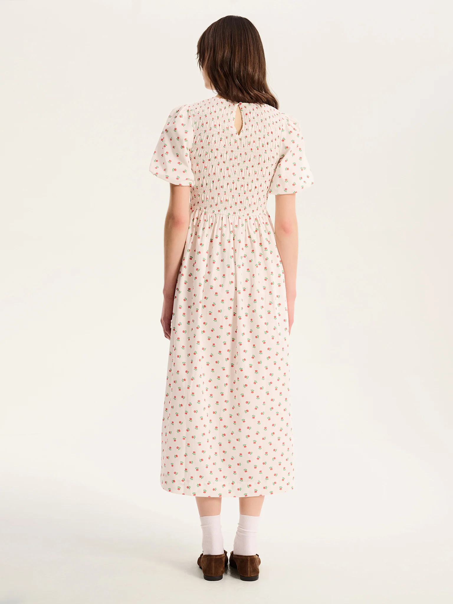 Terri Midi Dress in White - Image 4