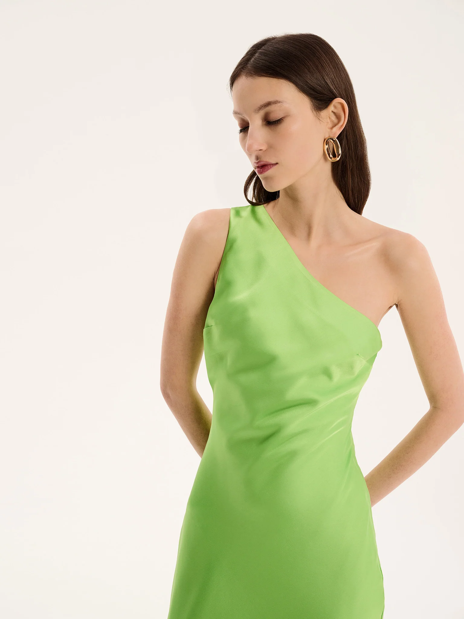 Uma Dress in Lime Green - Image 4