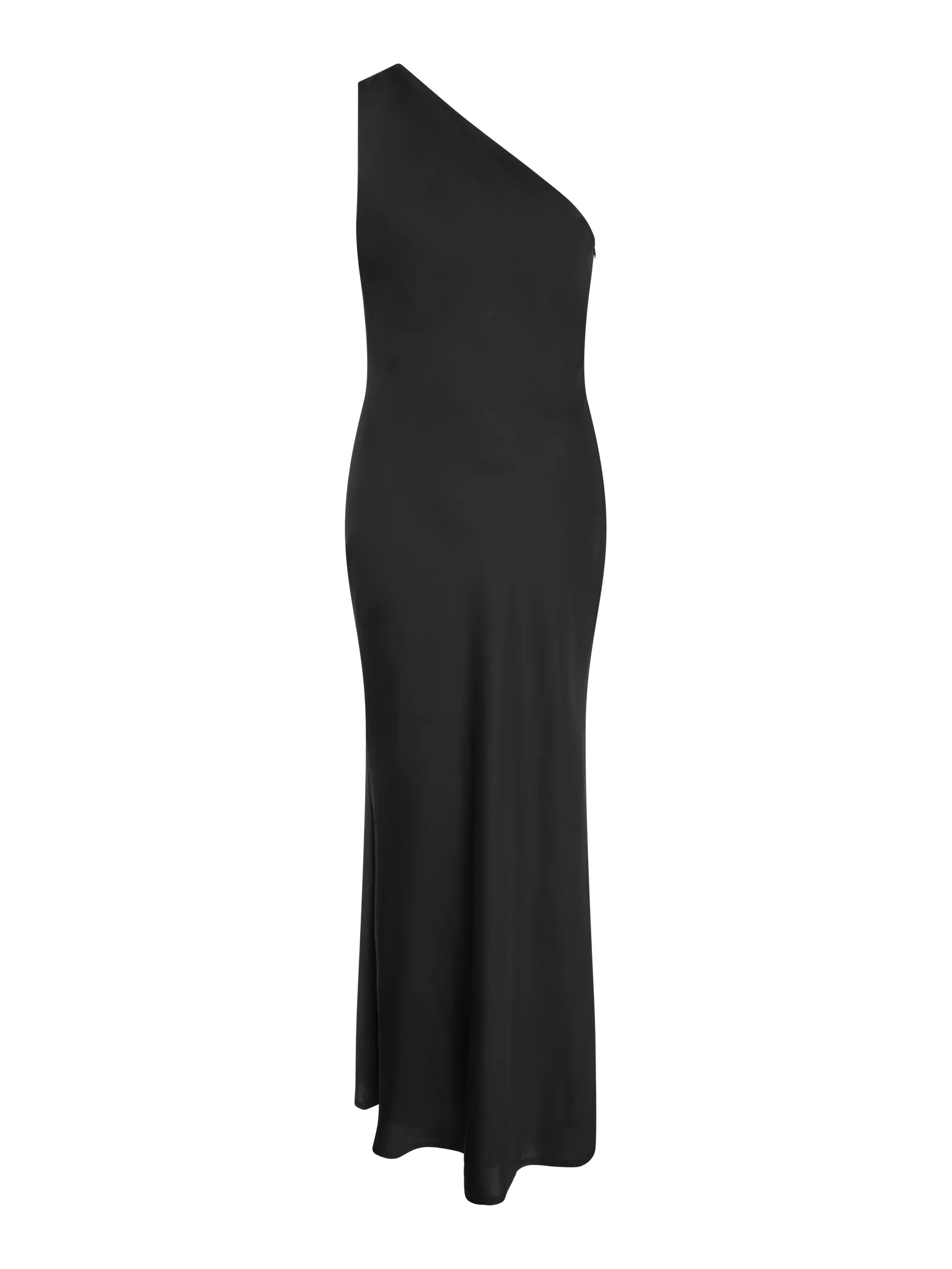 Uma One Shoulder Dress in Black - Image 4