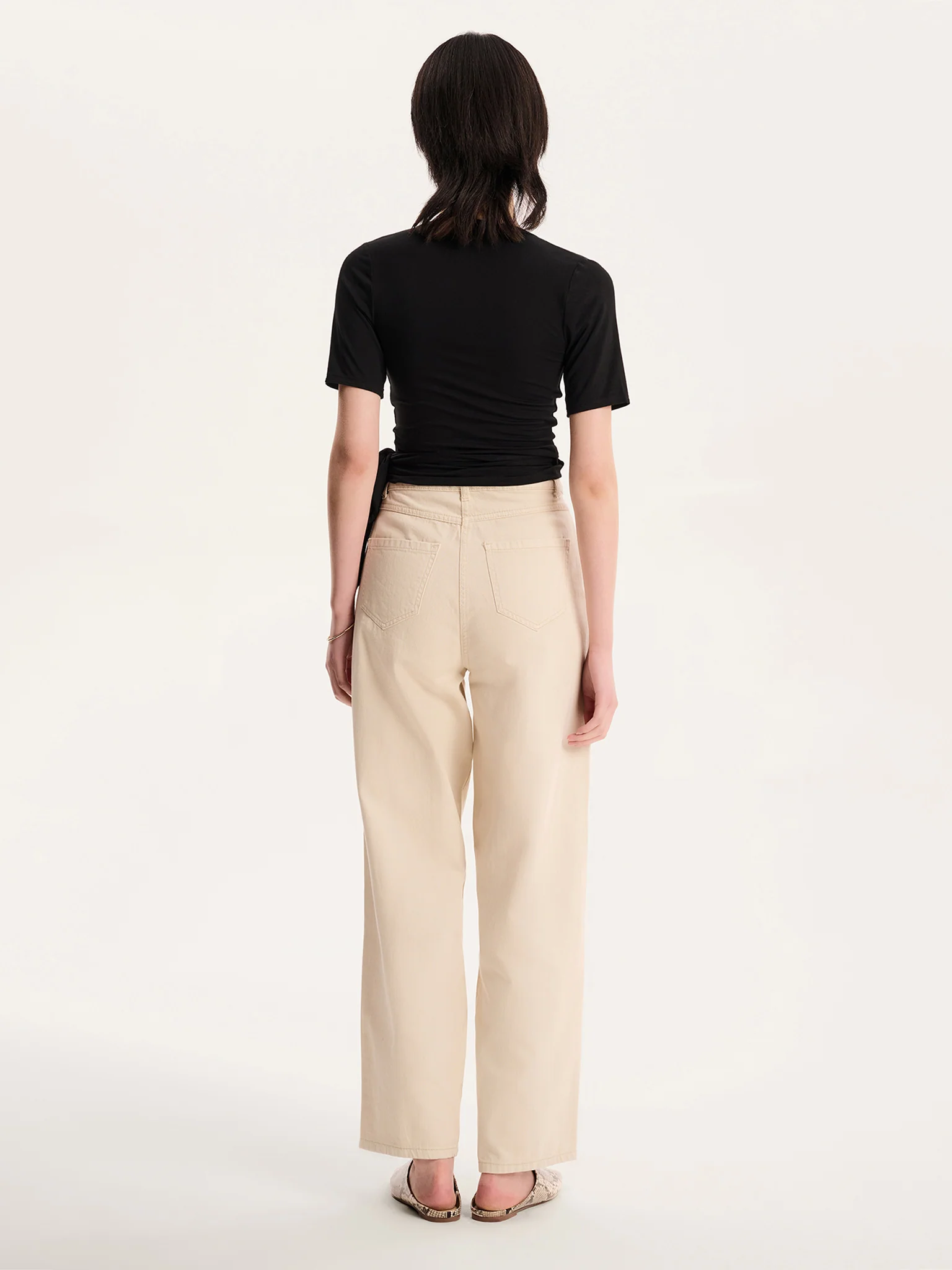 Venus Wrap Top in Black - Image 4