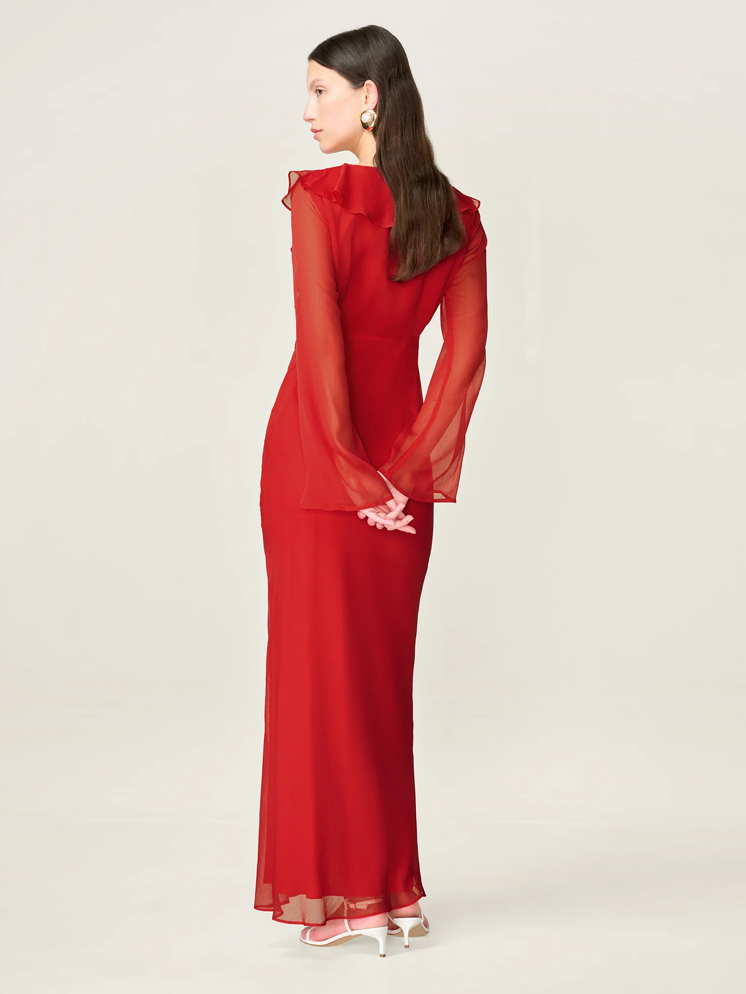 Yvette Dress in Barbados Cherry - Image 2
