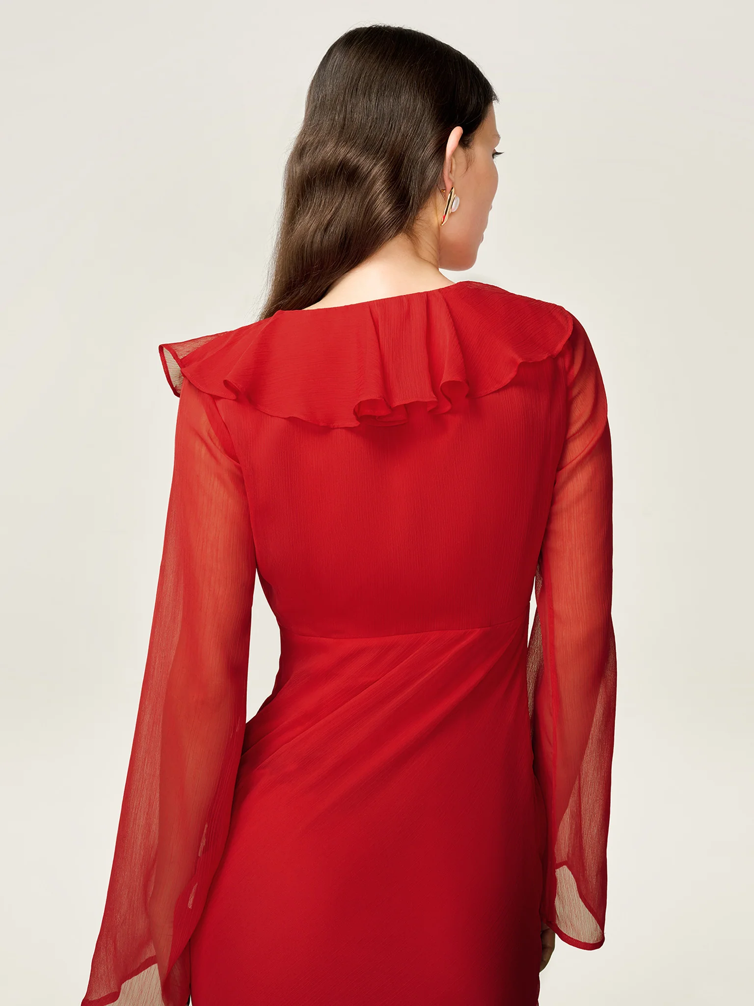 Yvette Dress in Barbados Cherry - Image 5
