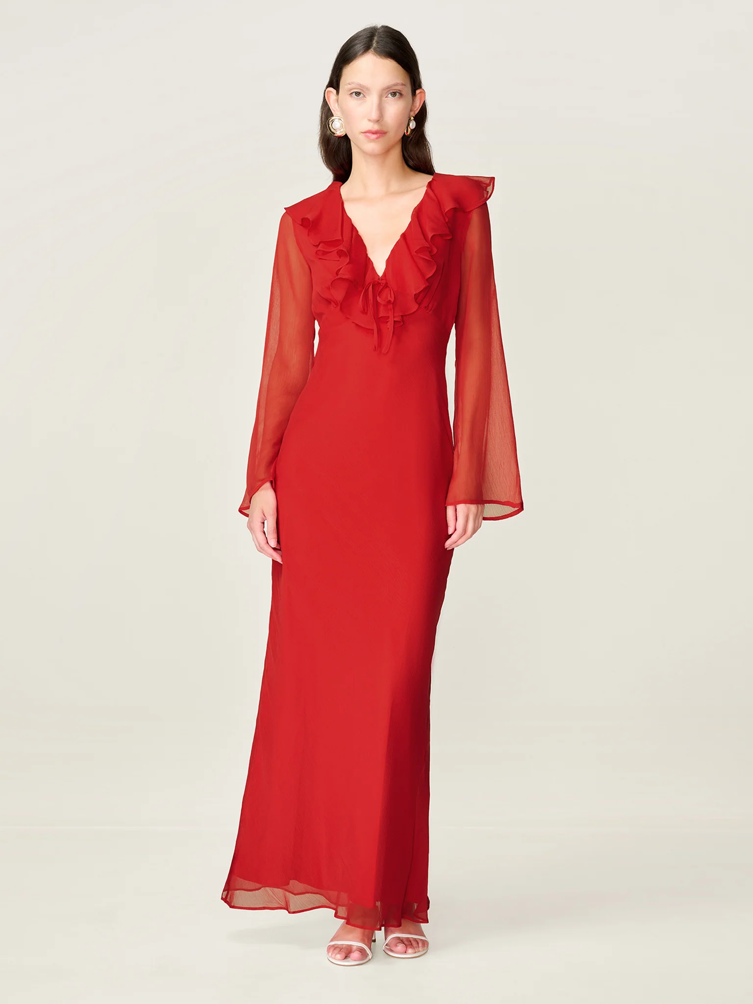 Yvette Dress in Barbados Cherry - Image 6