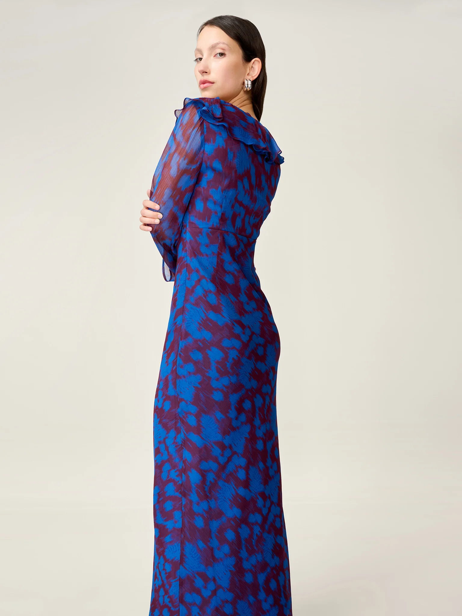 Yvette Dress in Wild Fern Print - Image 2