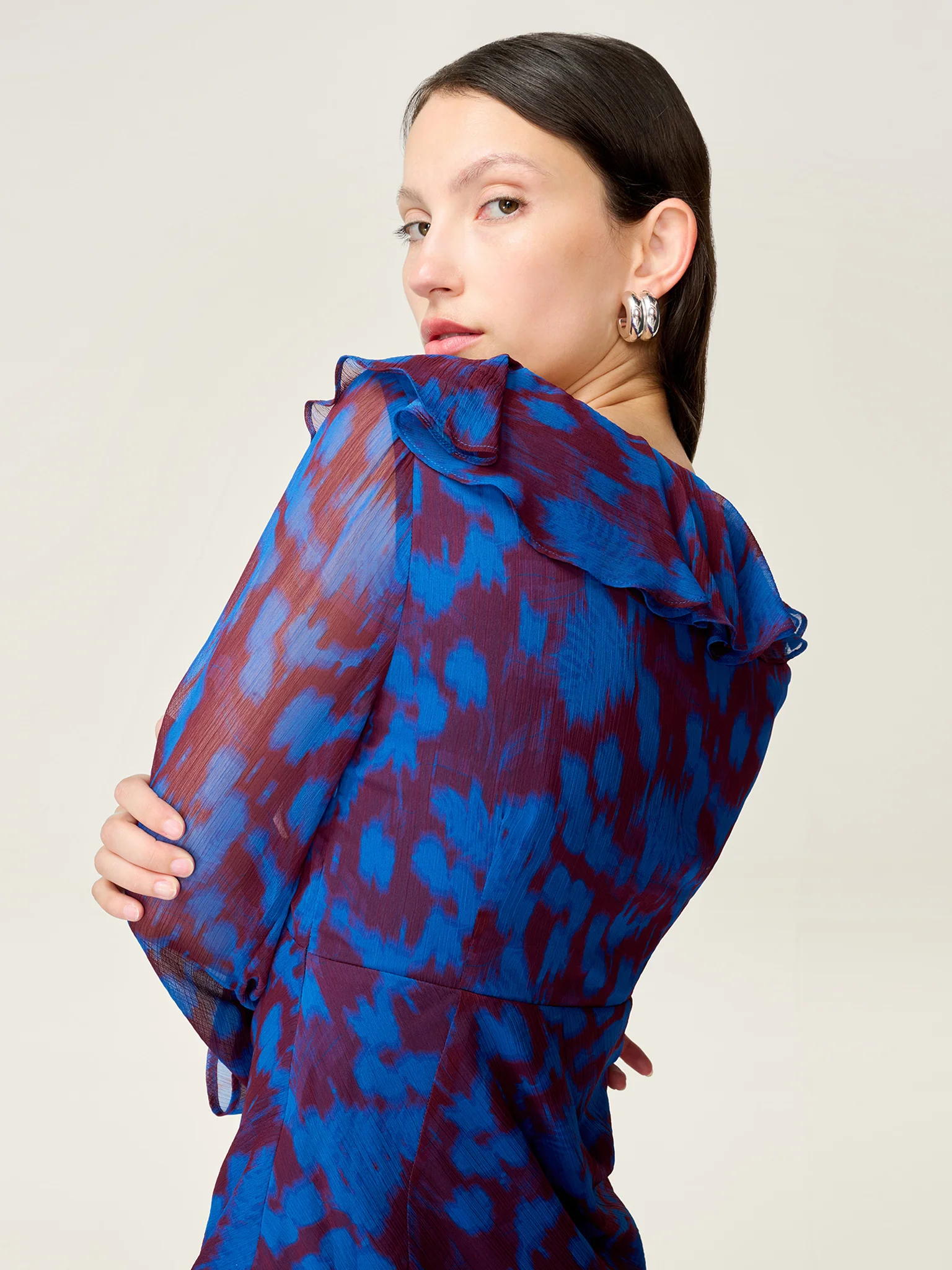 Yvette Dress in Wild Fern Print - Image 4
