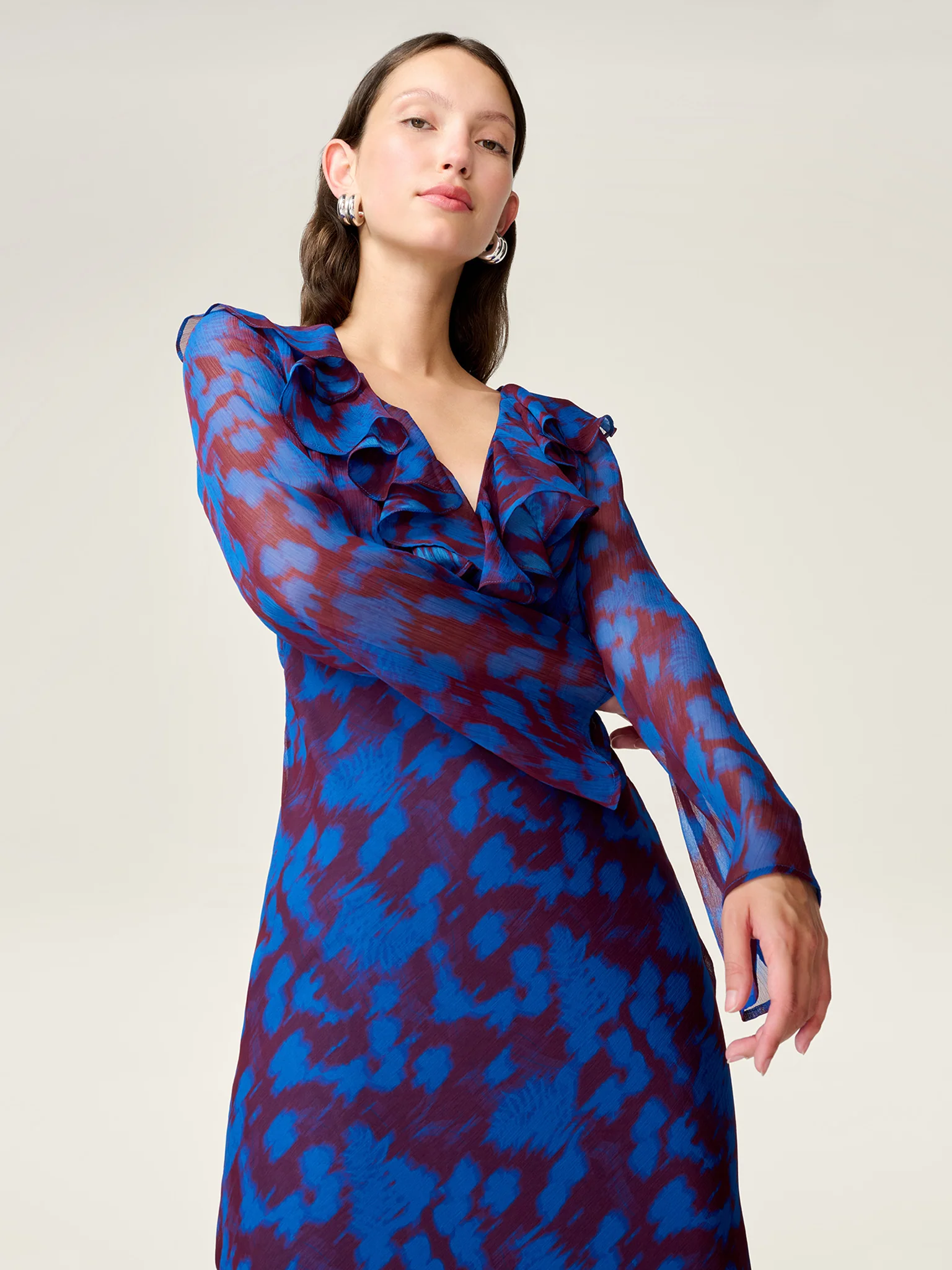 Yvette Dress in Wild Fern Print - Image 5