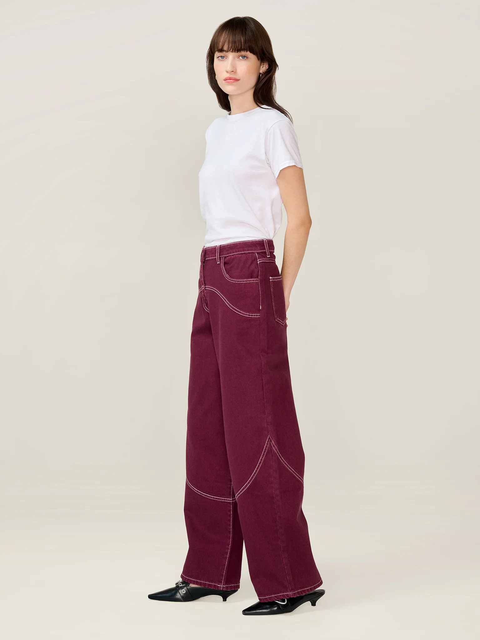 Zola Jean in Burgundy - Image 2