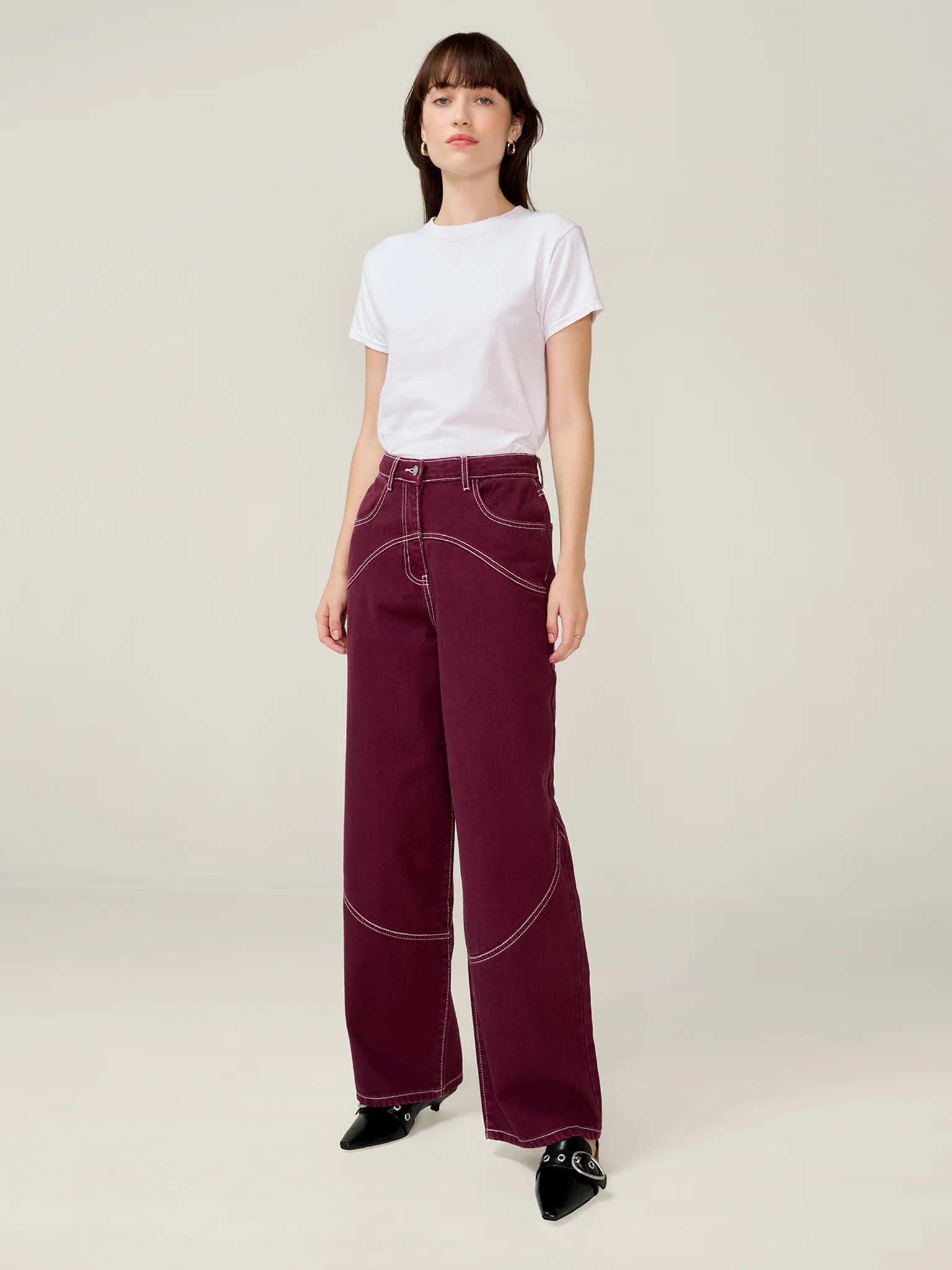 Zola Jean in Burgundy - Image 4