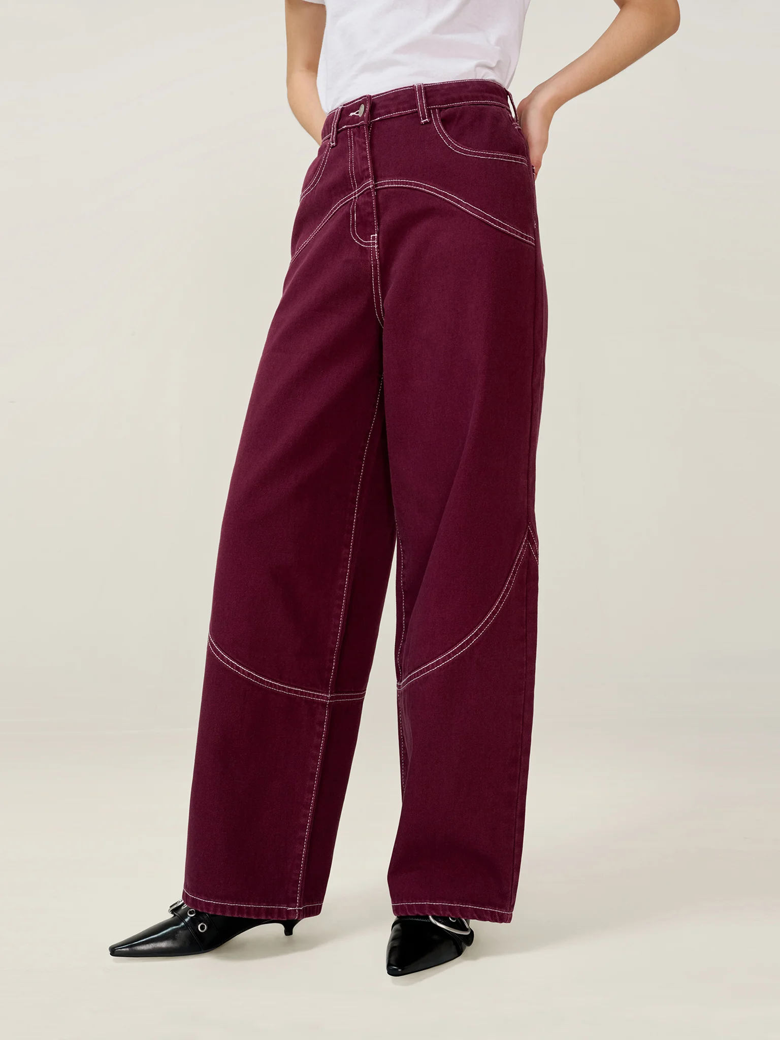 Zola Jean in Burgundy - Image 5
