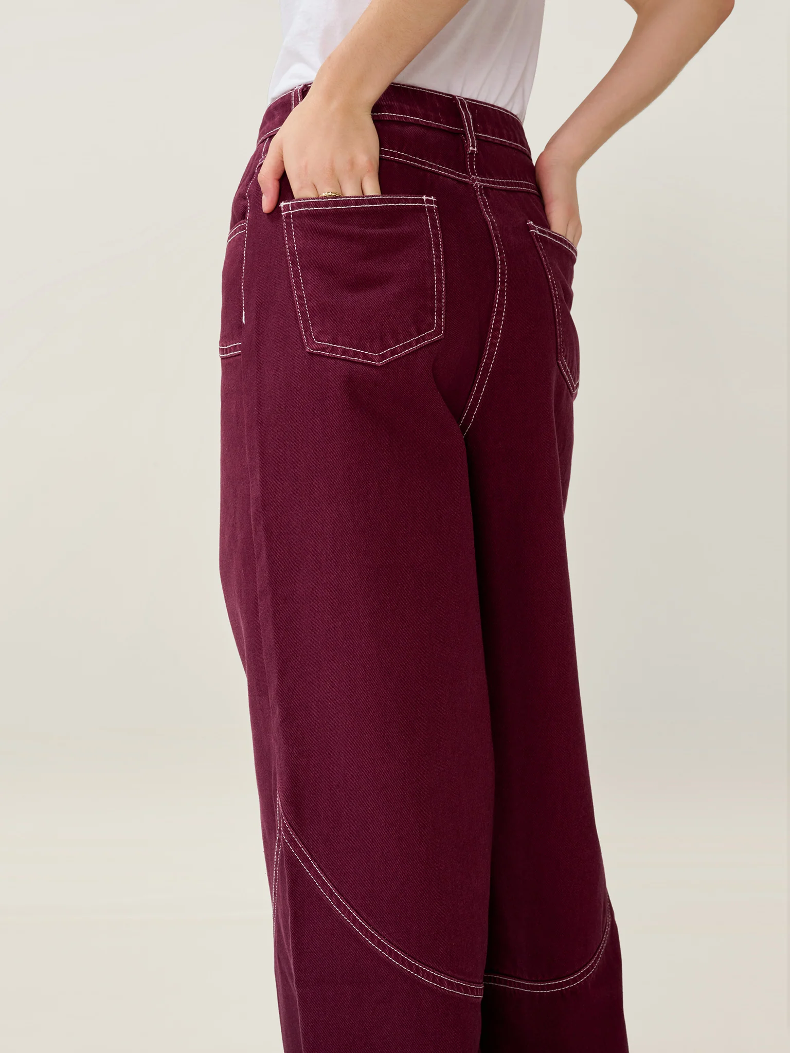 Zola Jean in Burgundy - Image 6