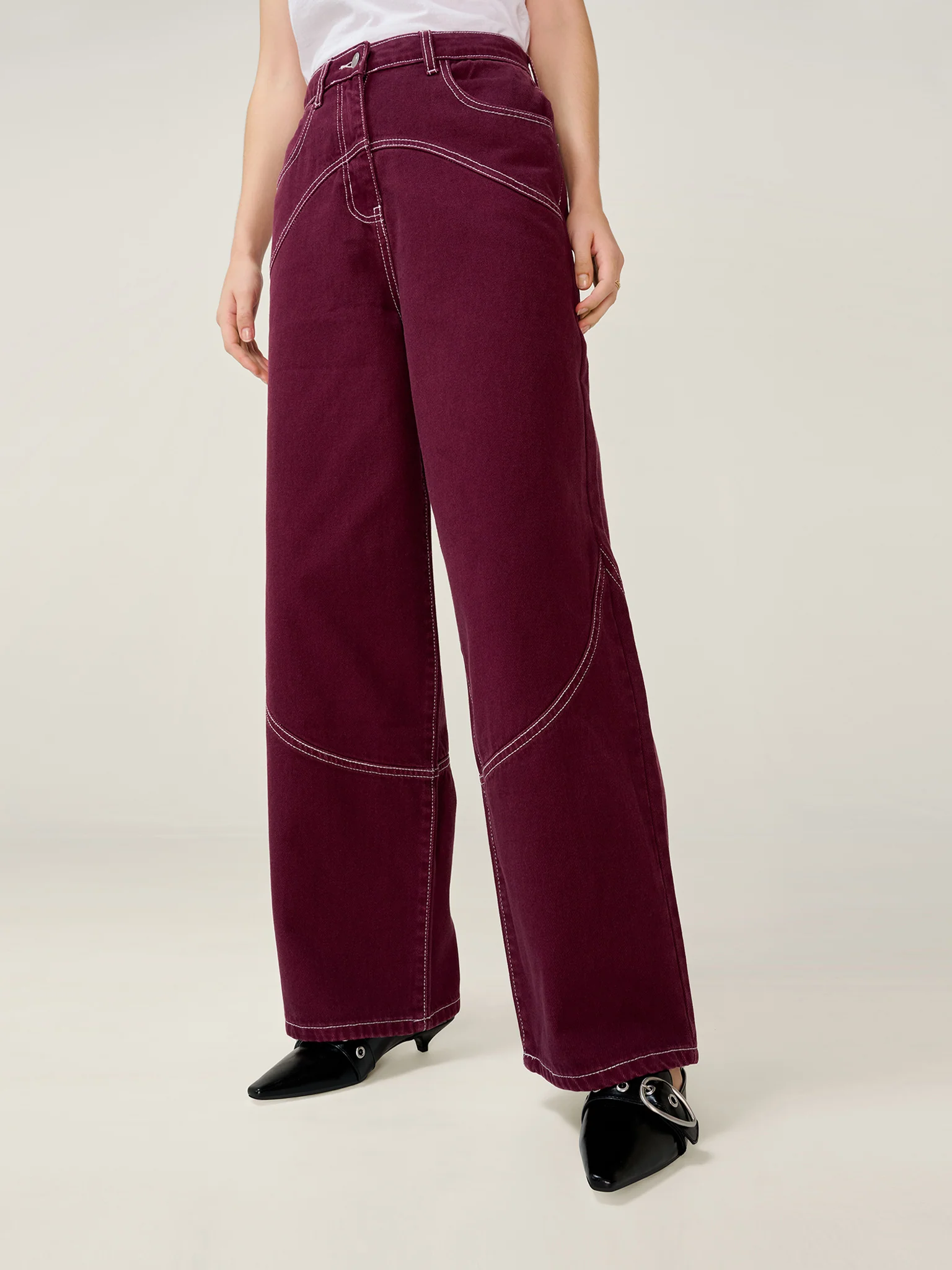 Zola Jean in Burgundy - Image 7