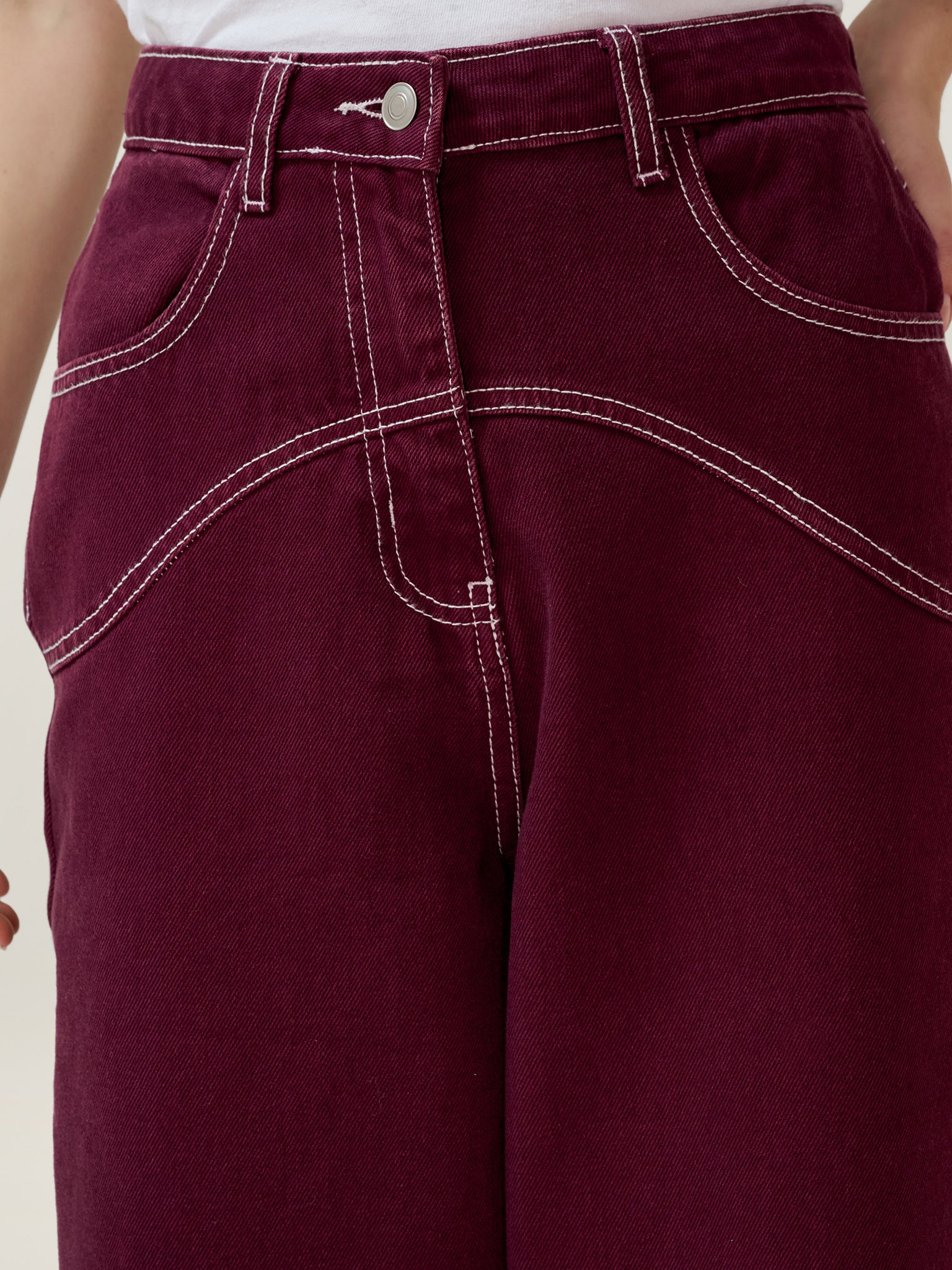 Zola Jean in Burgundy - Image 8